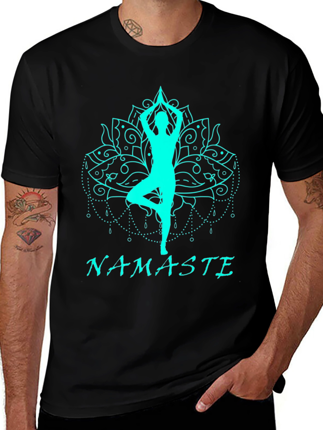 Yoga Namaste Graphic T-Shirt