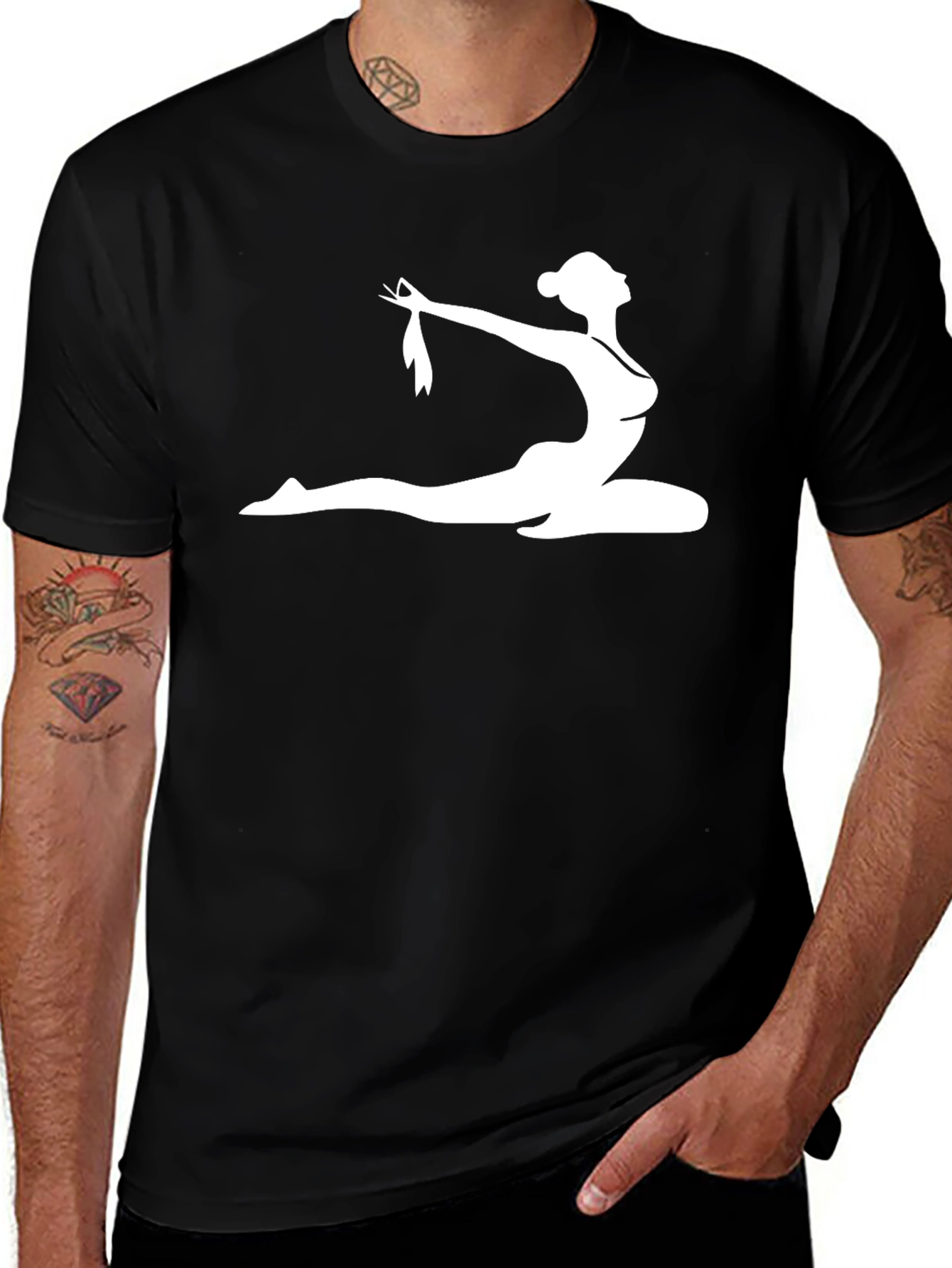 Yoga Pose Graphic T-Shirt