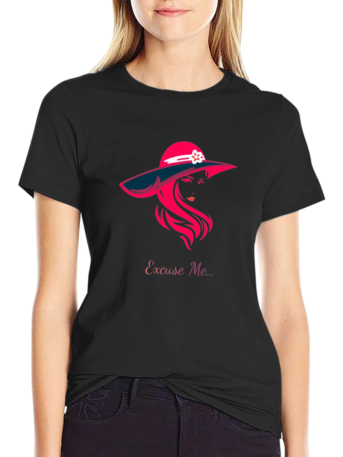 Excuse Me Graphic T-Shirt - Stylish Woman Design
