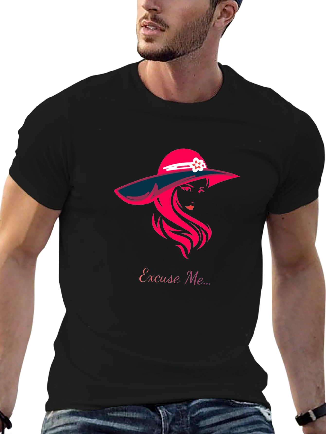 Excuse Me Graphic T-Shirt - Stylish Woman Design