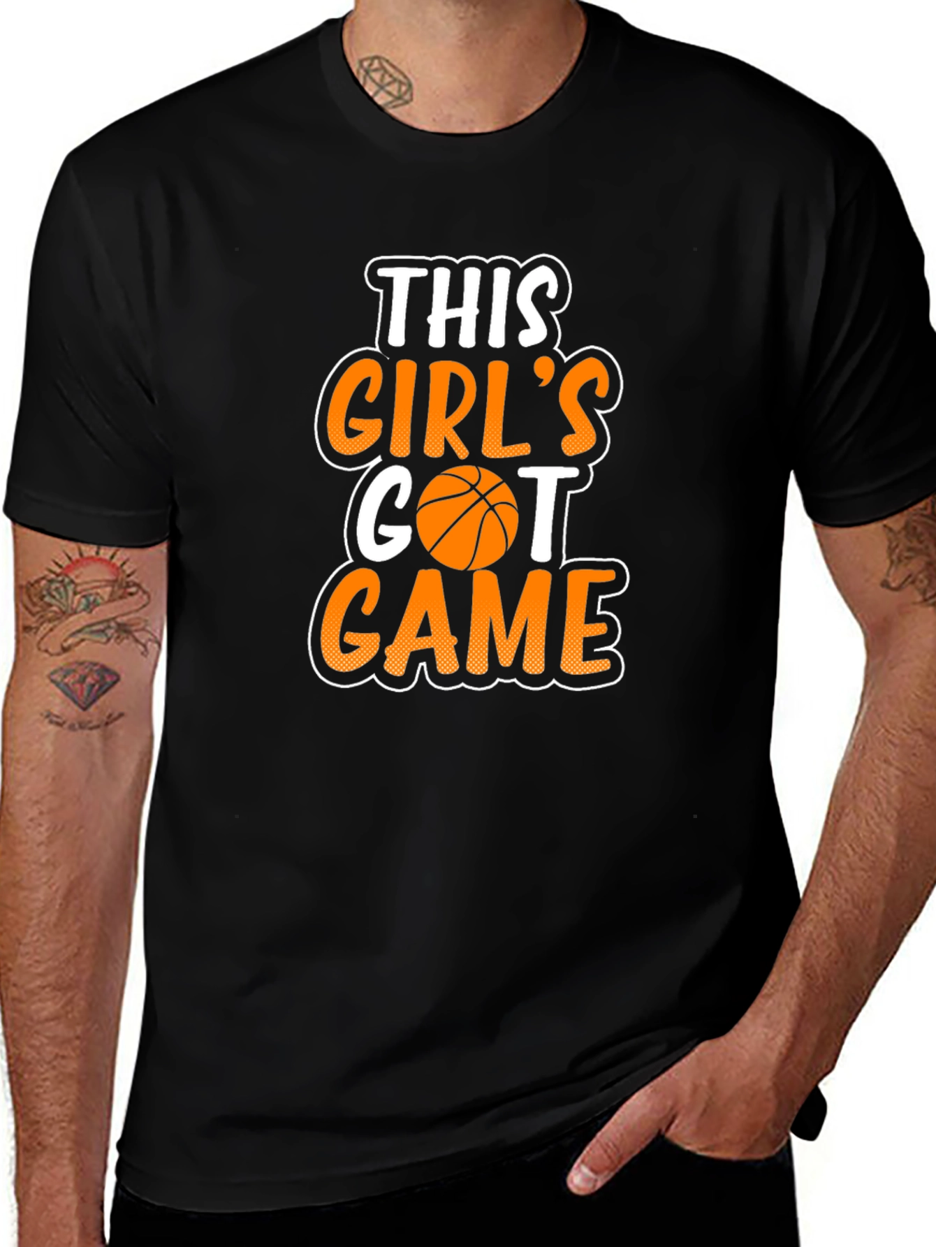 Girls Got Game Basketball Graphic T-Shirt