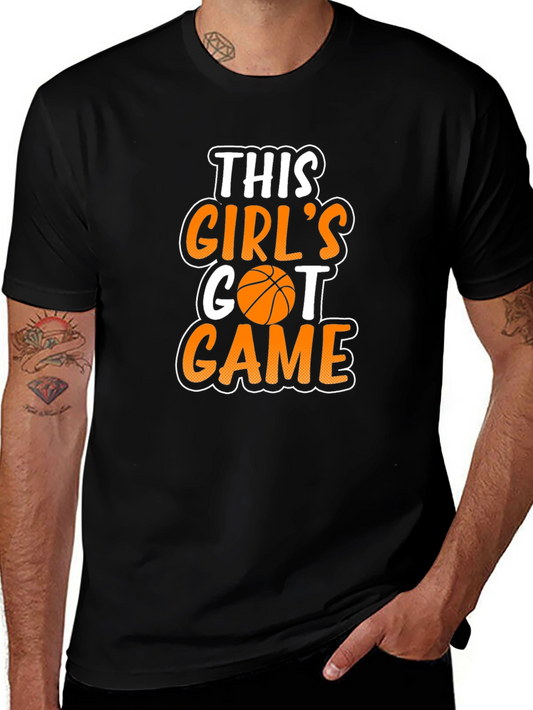 Girls Got Game Basketball Graphic T-Shirt