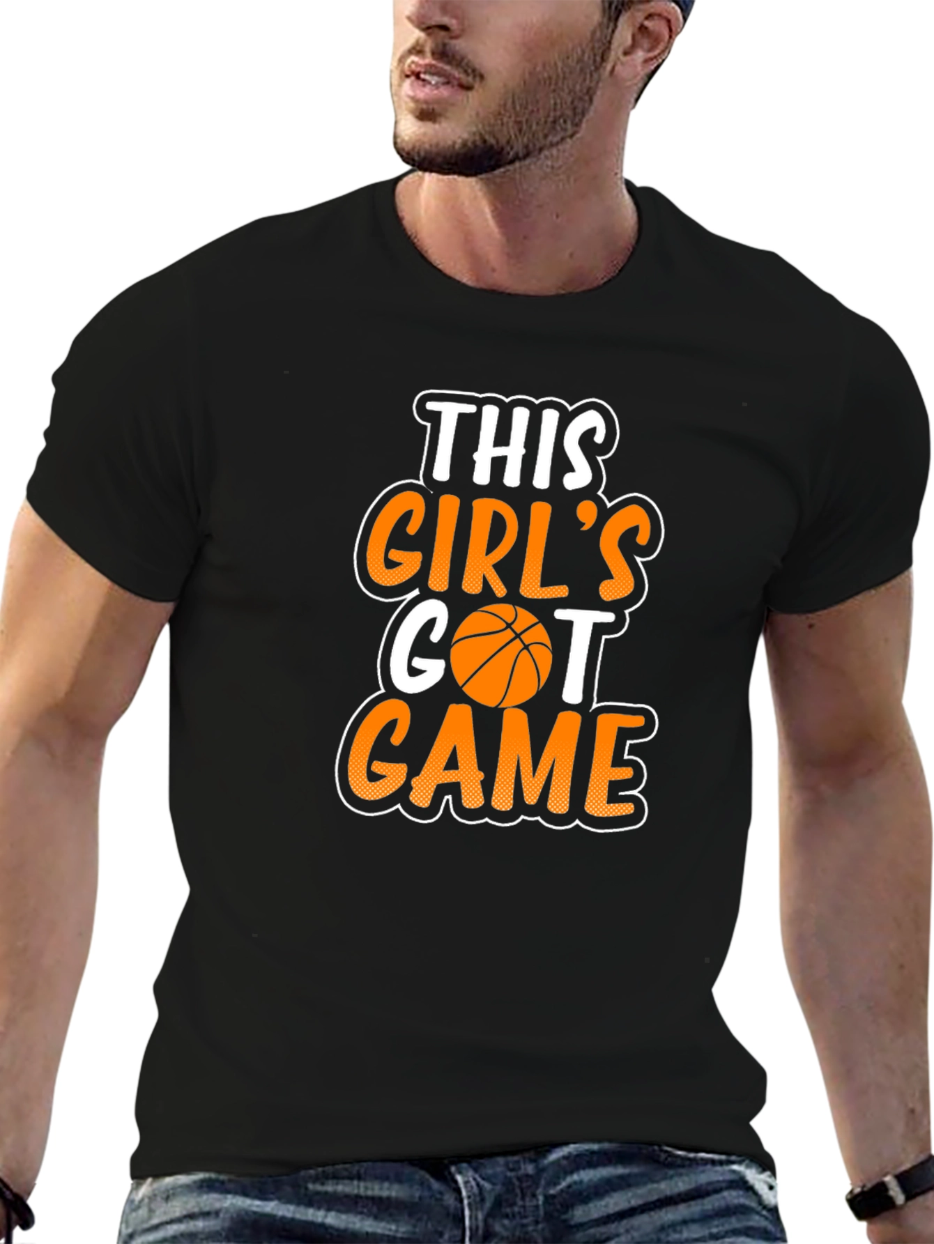 Girls Got Game Basketball Graphic T-Shirt