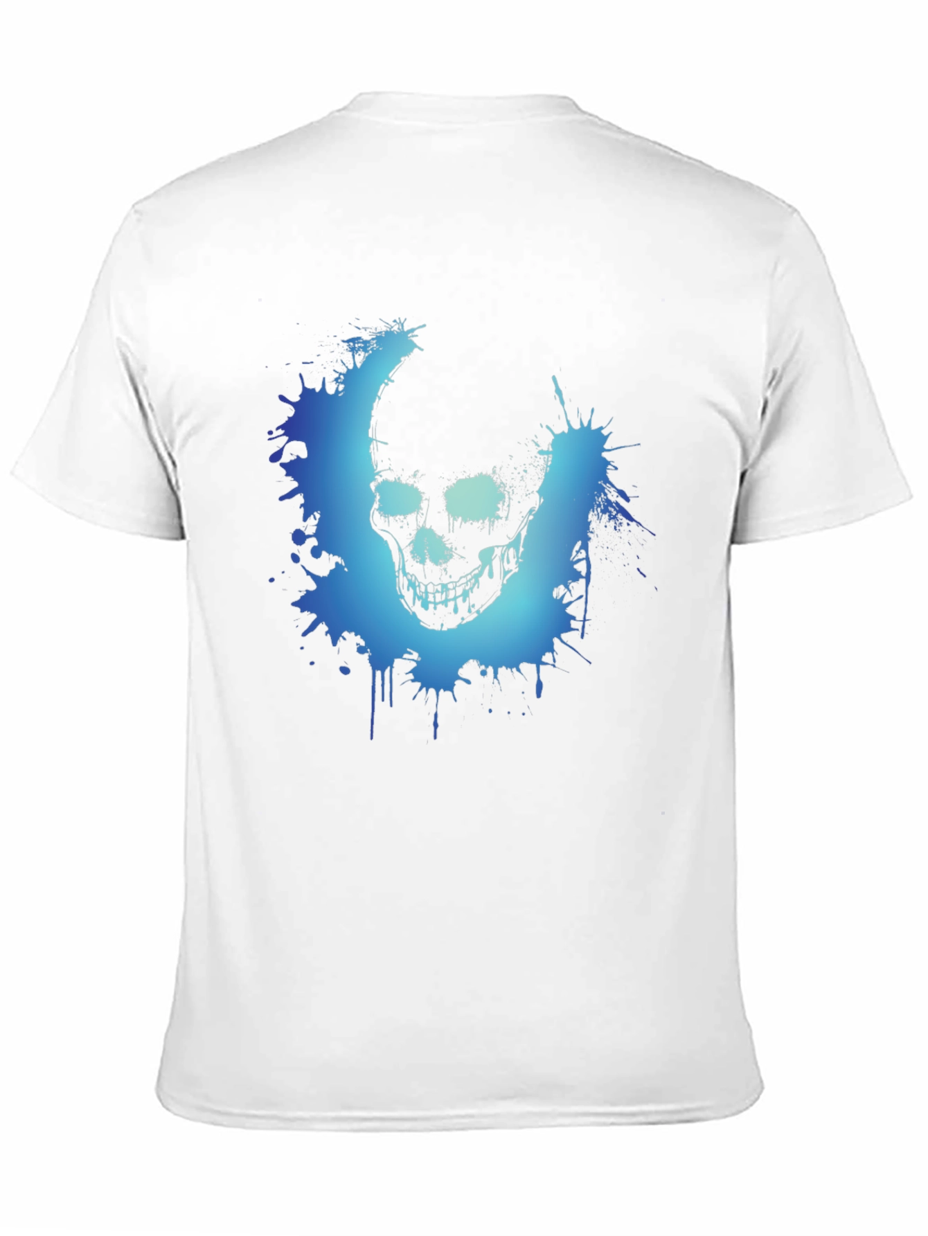 Mens Black Skull Graphic Tee