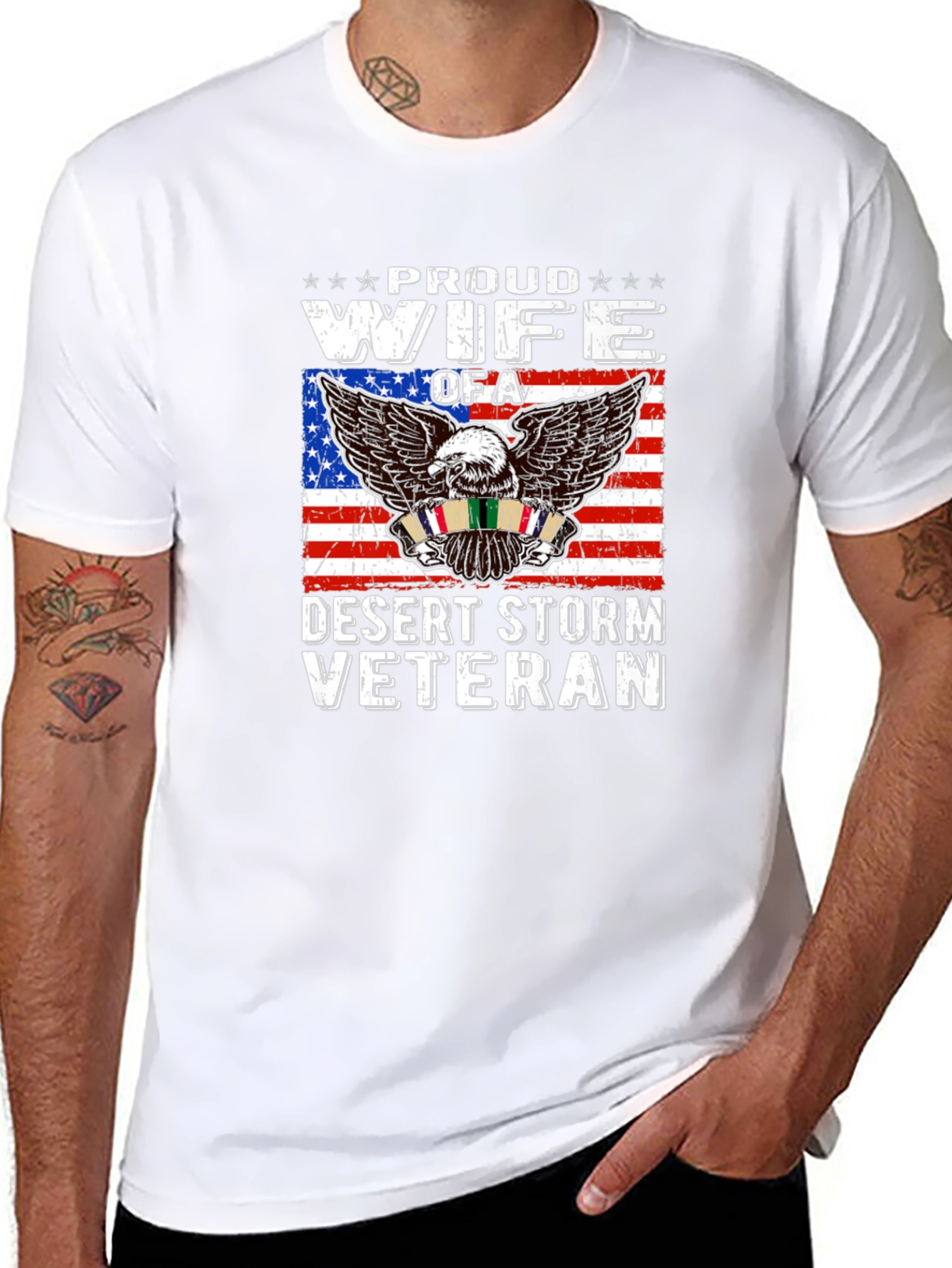 Proud Wife of a Desert Storm Veteran T-Shirt