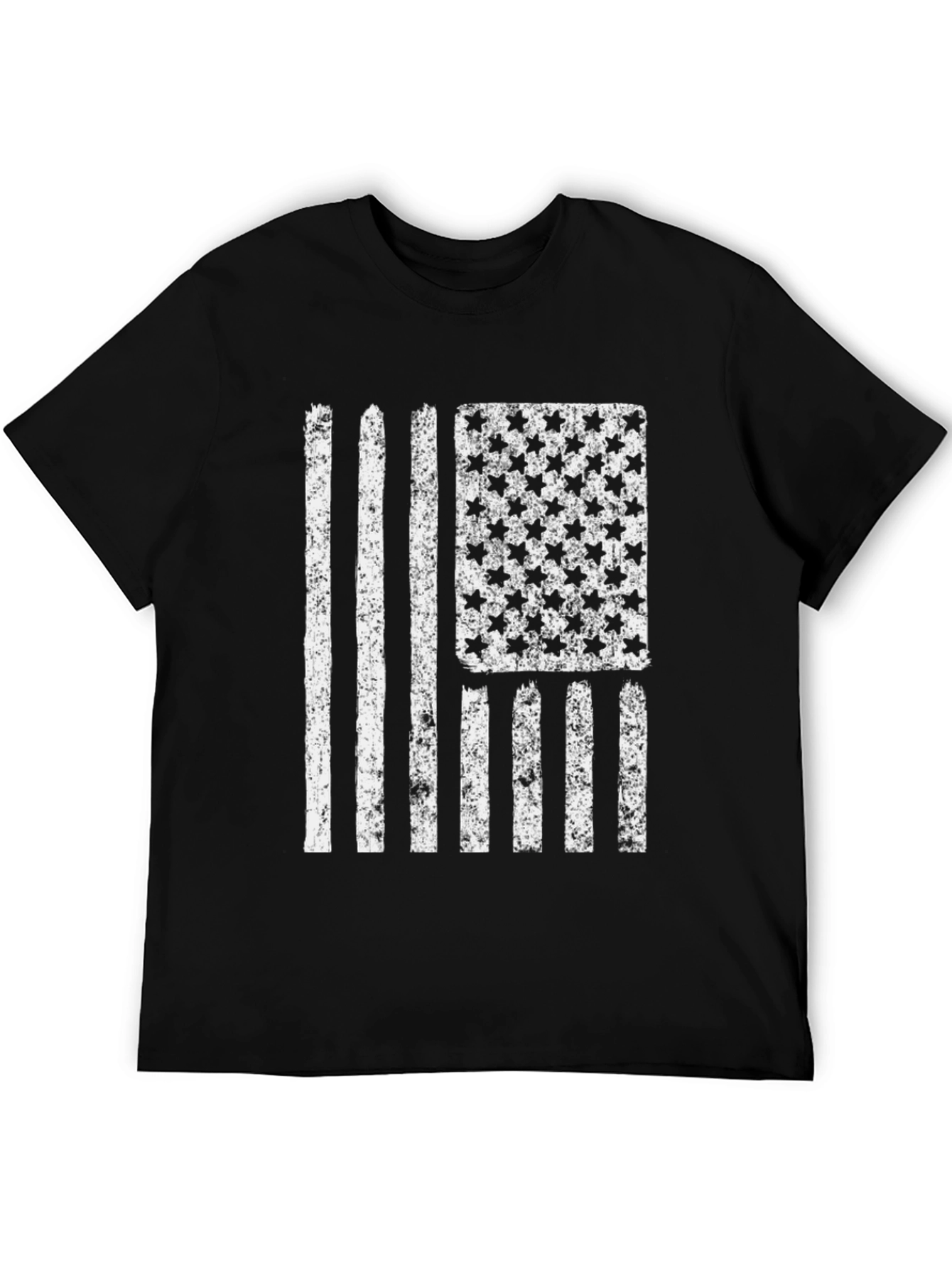 Distressed American Flag Graphic T-Shirt - Patriotic Design