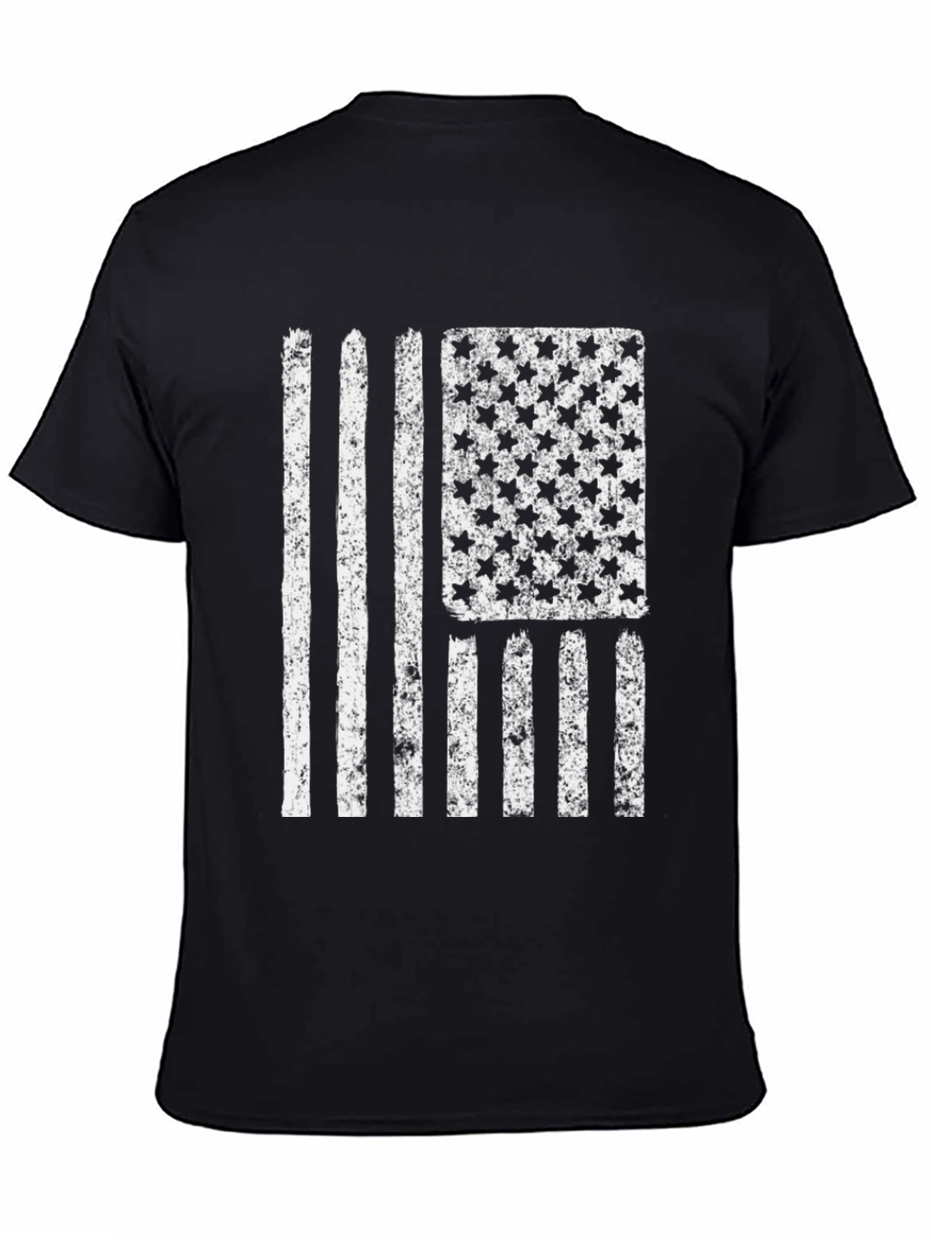 Distressed American Flag Graphic T-Shirt - Patriotic Design