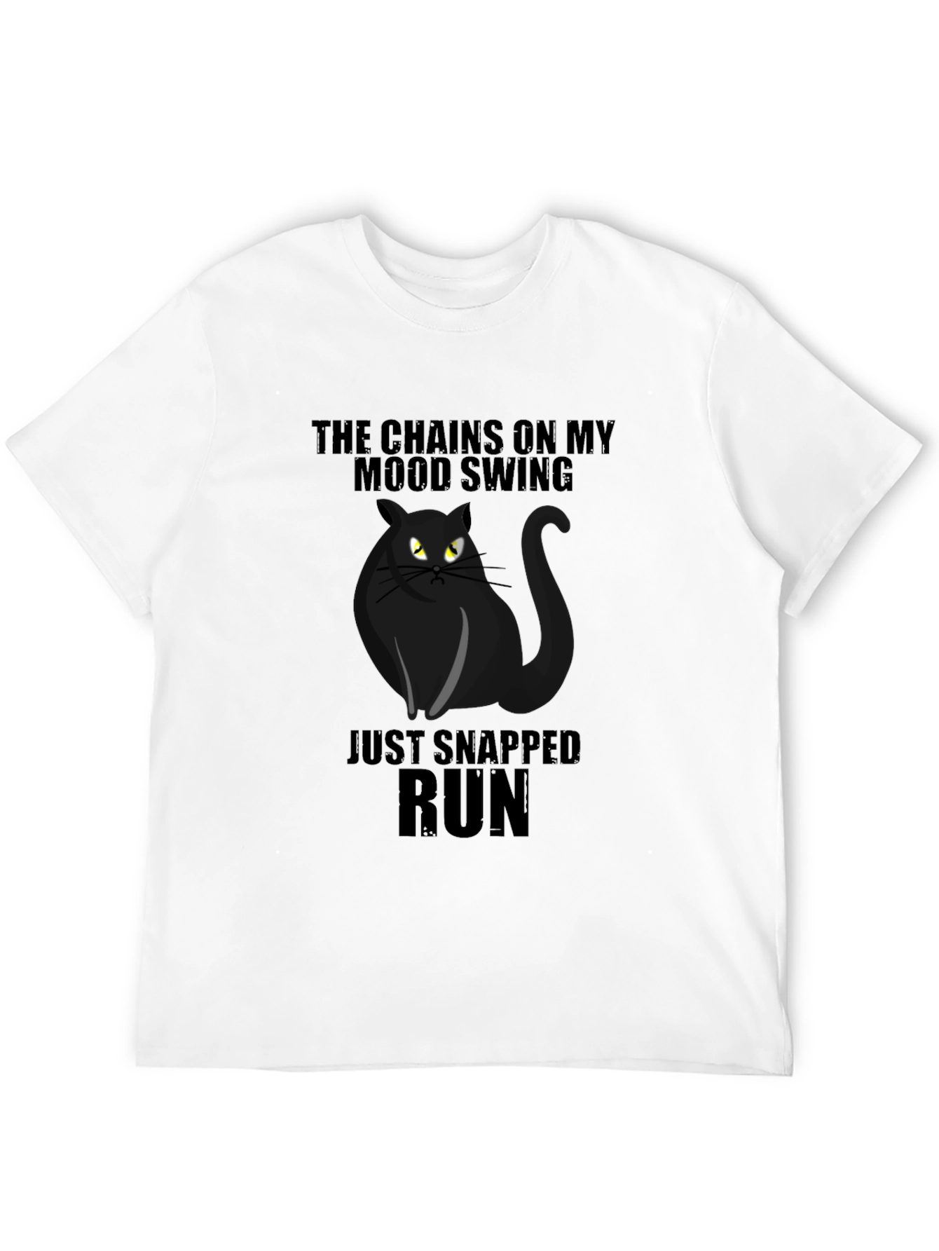 Mood Swing Cat Graphic T-Shirt