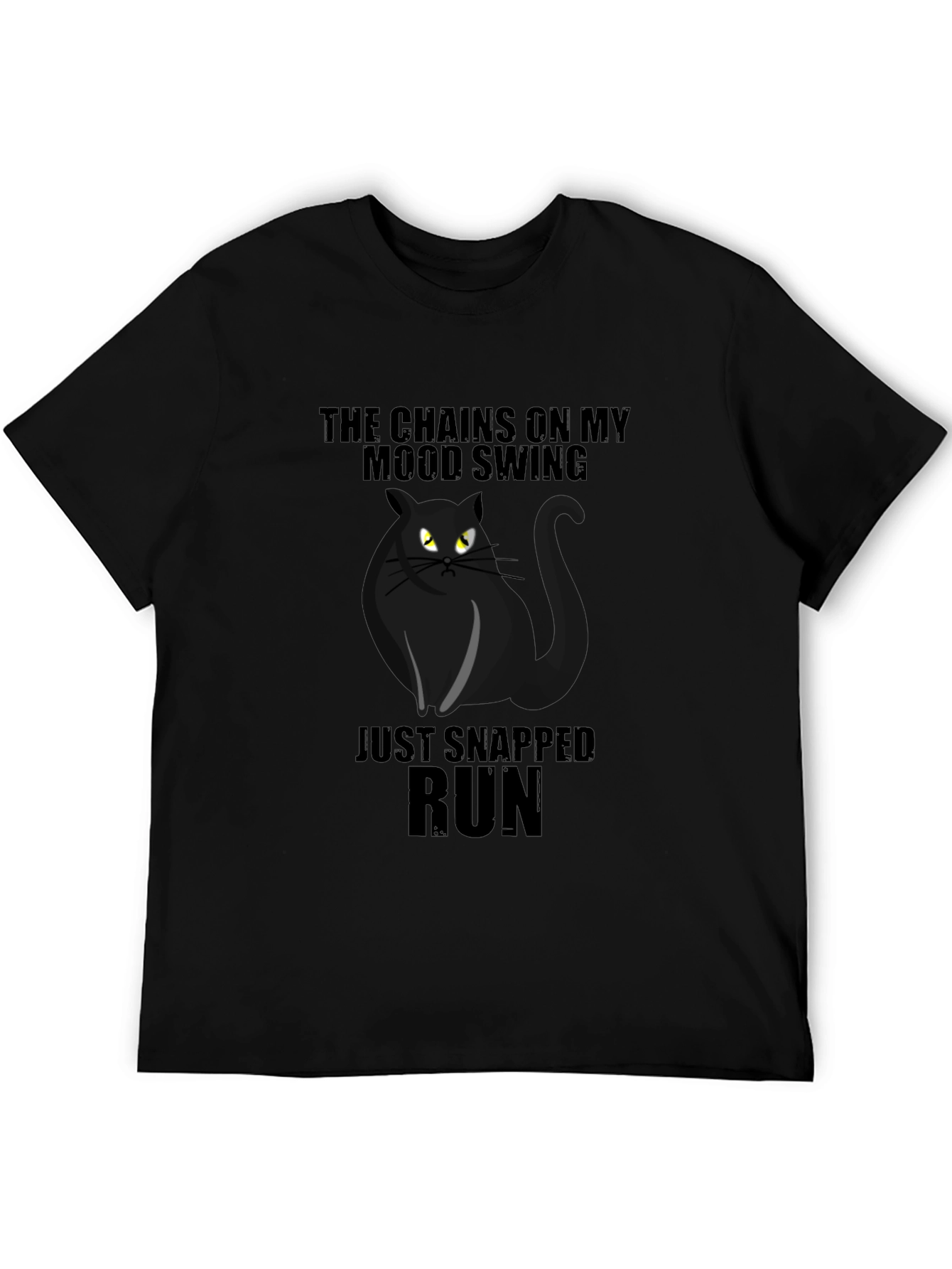 Mood Swing Cat Graphic T-Shirt