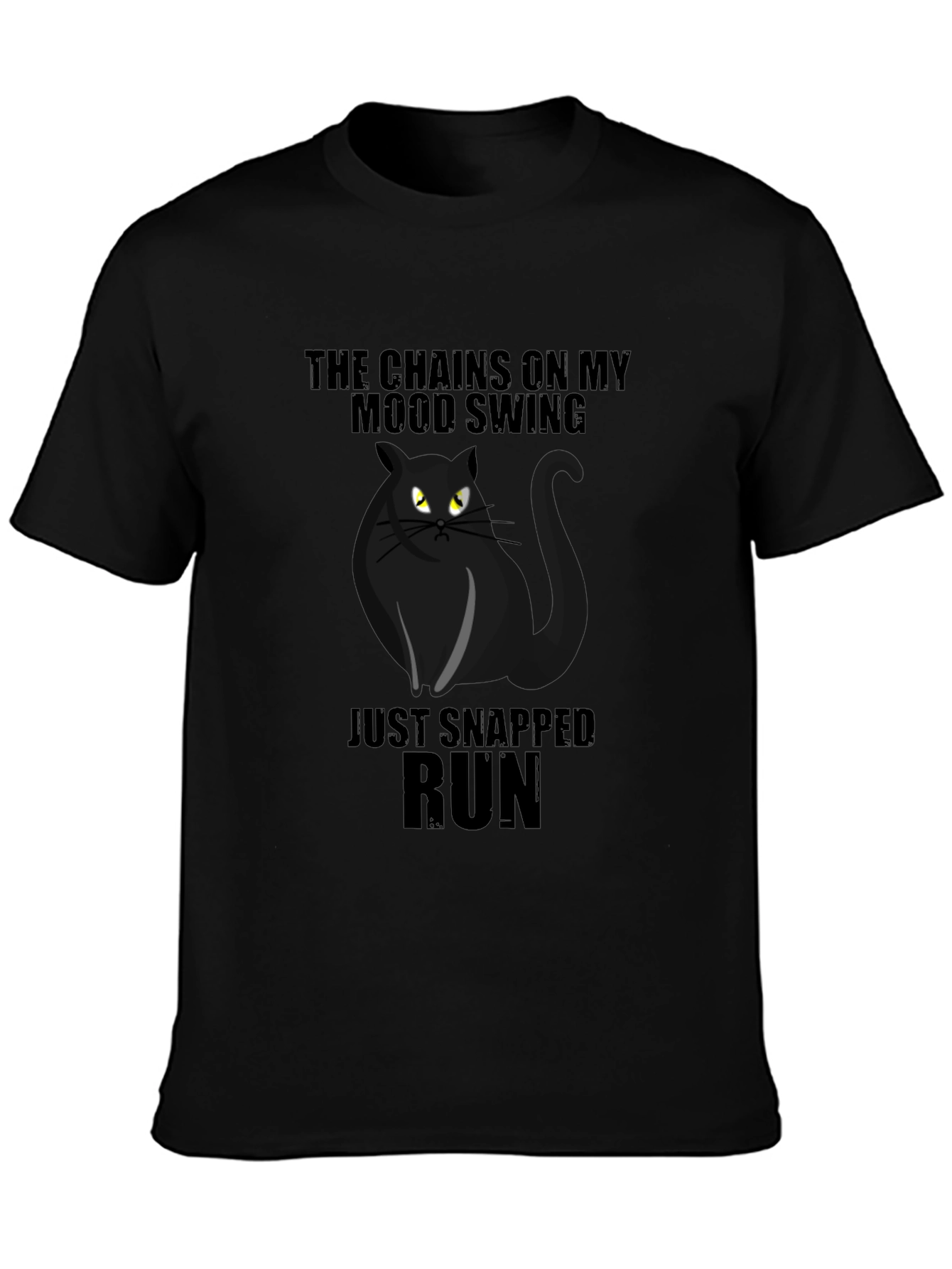 Mood Swing Cat Graphic T-Shirt