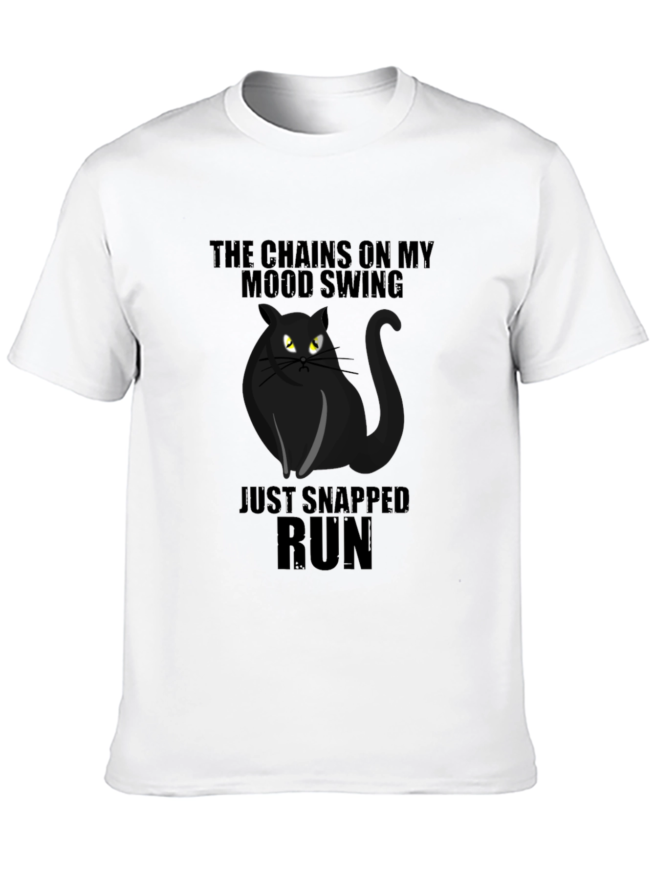 Mood Swing Cat Graphic T-Shirt