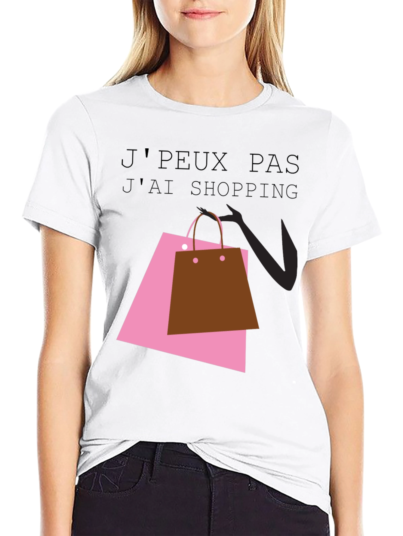 Shopping Spree Tee - French Slogan T-Shirt