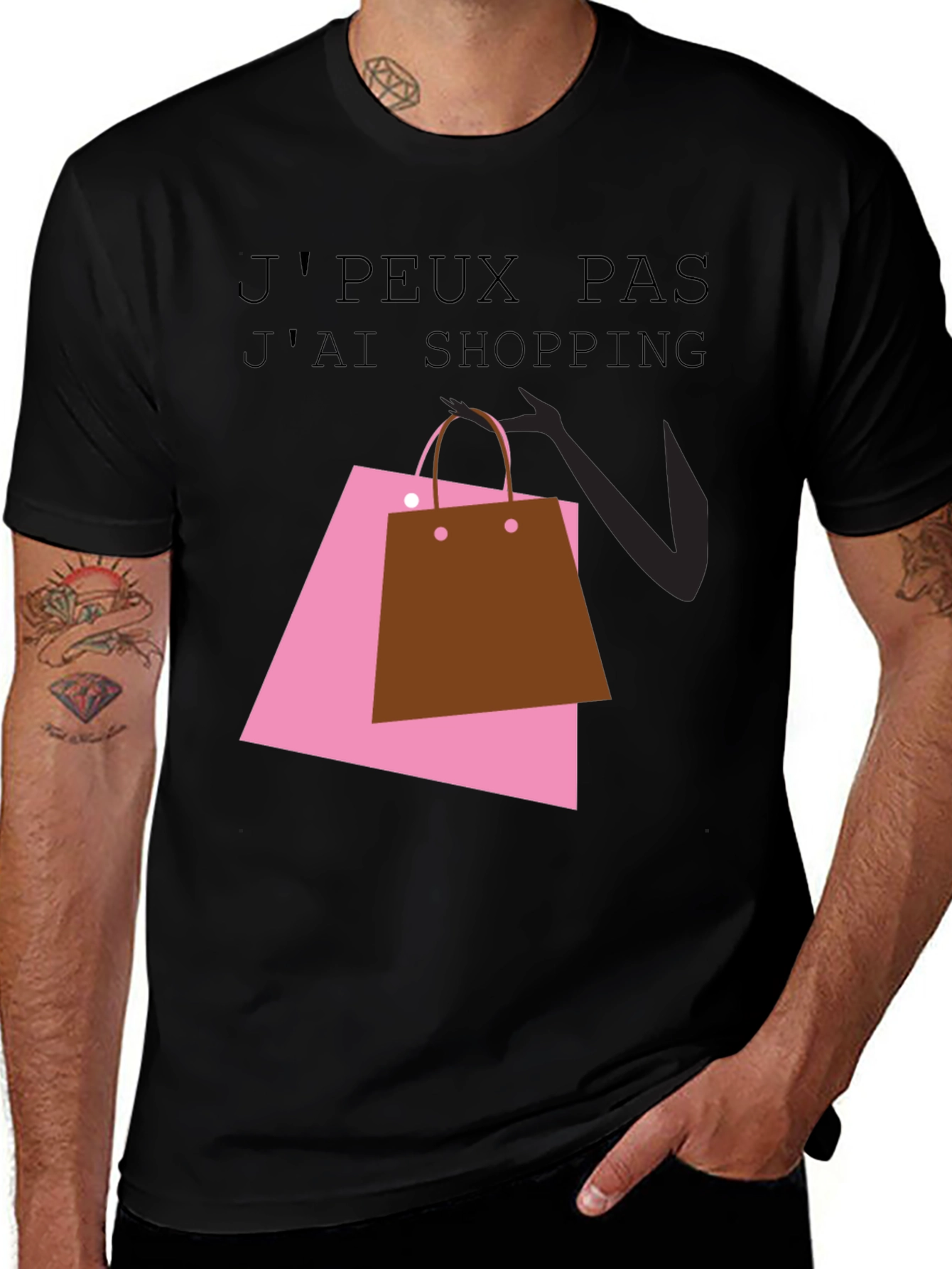 Shopping Spree Tee - French Slogan T-Shirt