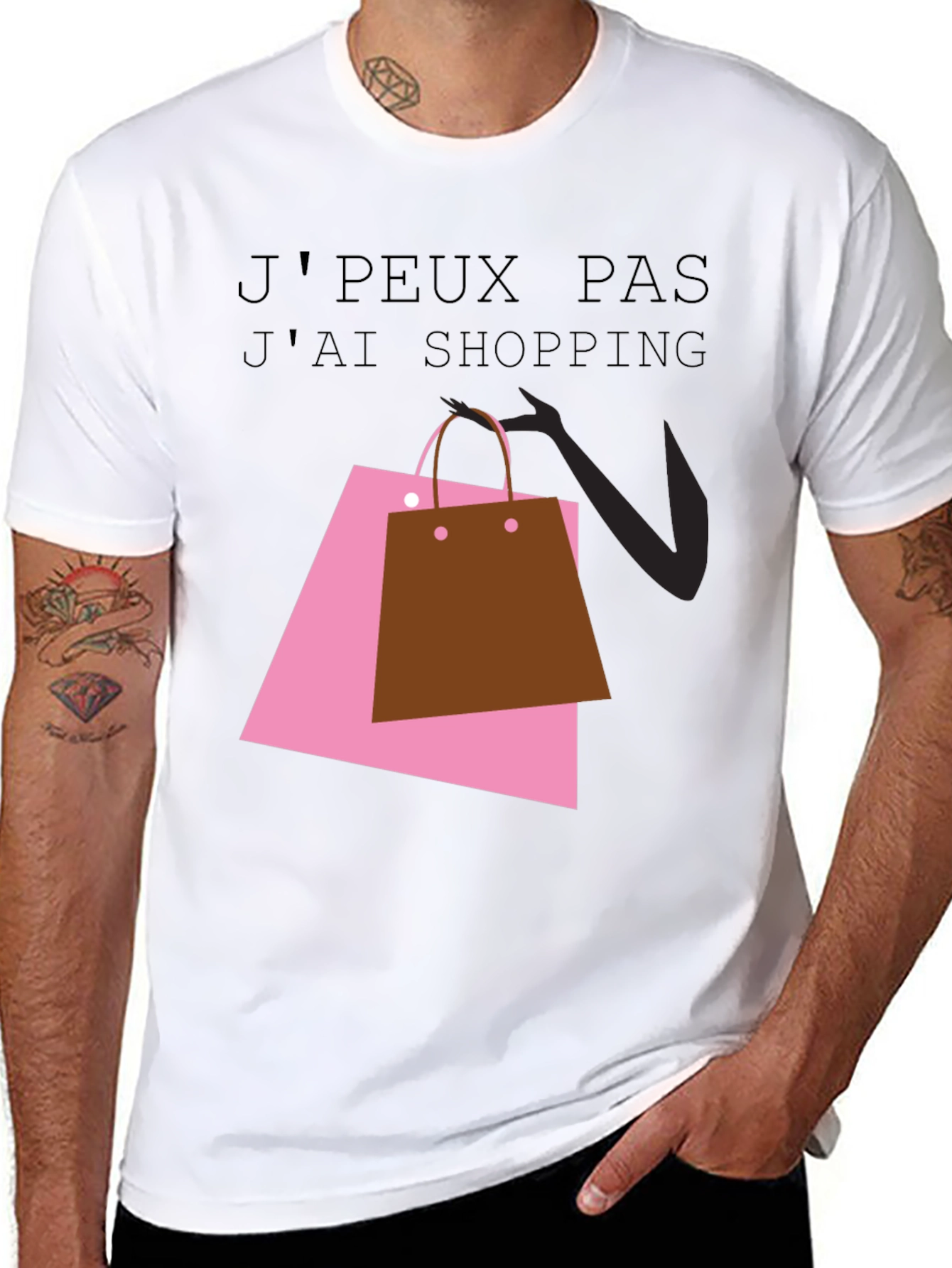 Shopping Spree Tee - French Slogan T-Shirt