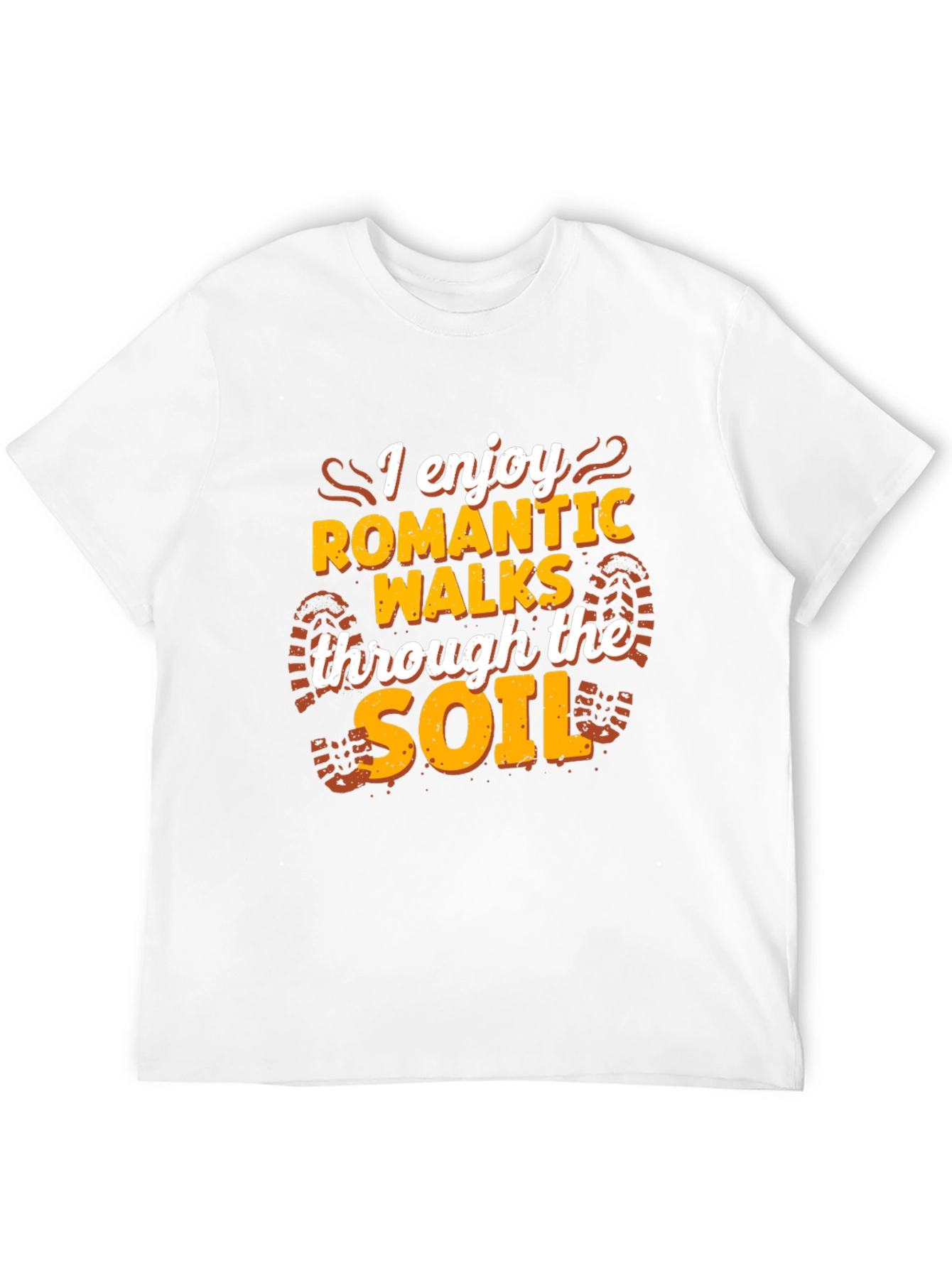 Romantic Walks Soil T-Shirt - Black Funny Hiking Tee