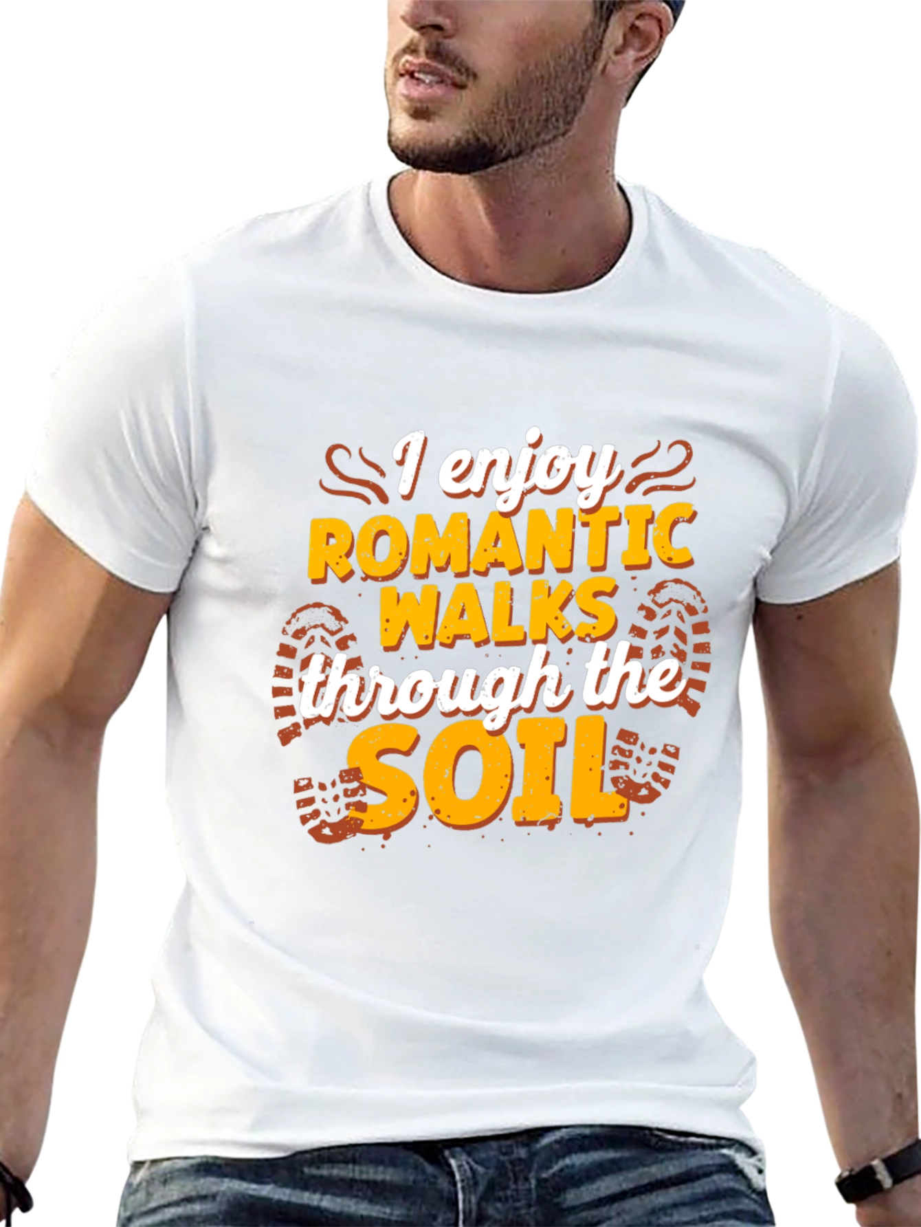 Romantic Walks Soil T-Shirt - Black Funny Hiking Tee