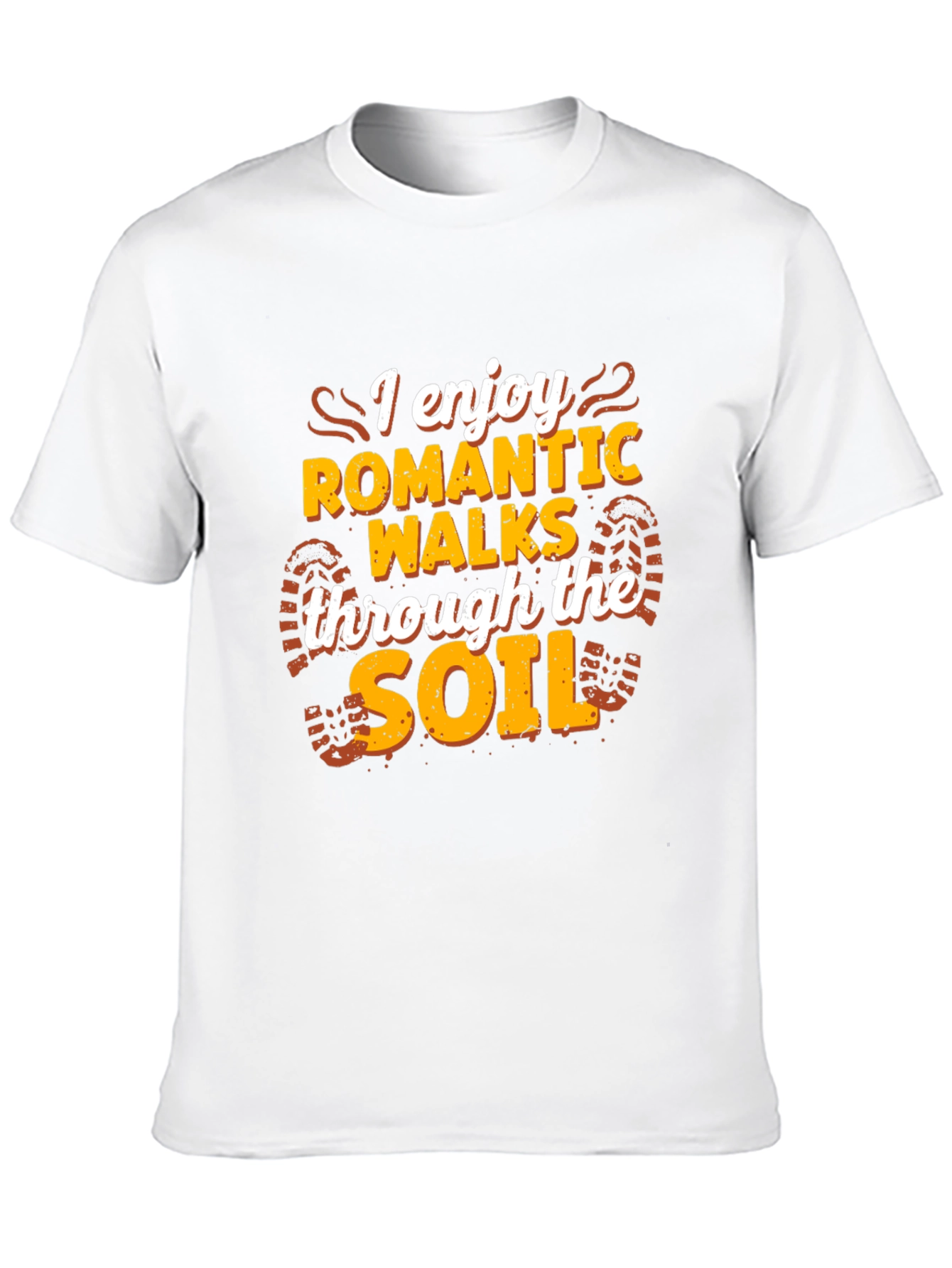 Romantic Walks Soil T-Shirt - Black Funny Hiking Tee