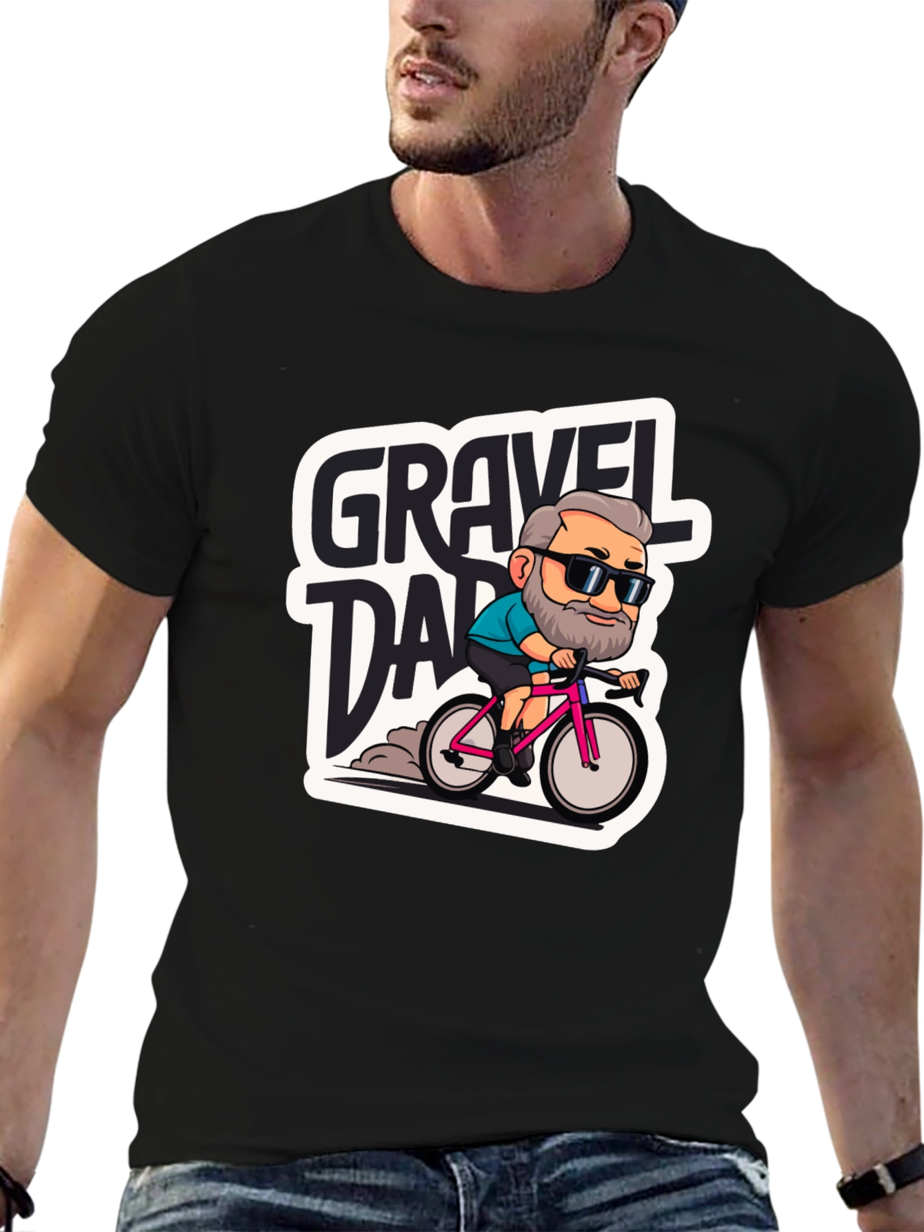 Gravel Dad Graphic Tee - Cycling Enthusiast T-Shirt