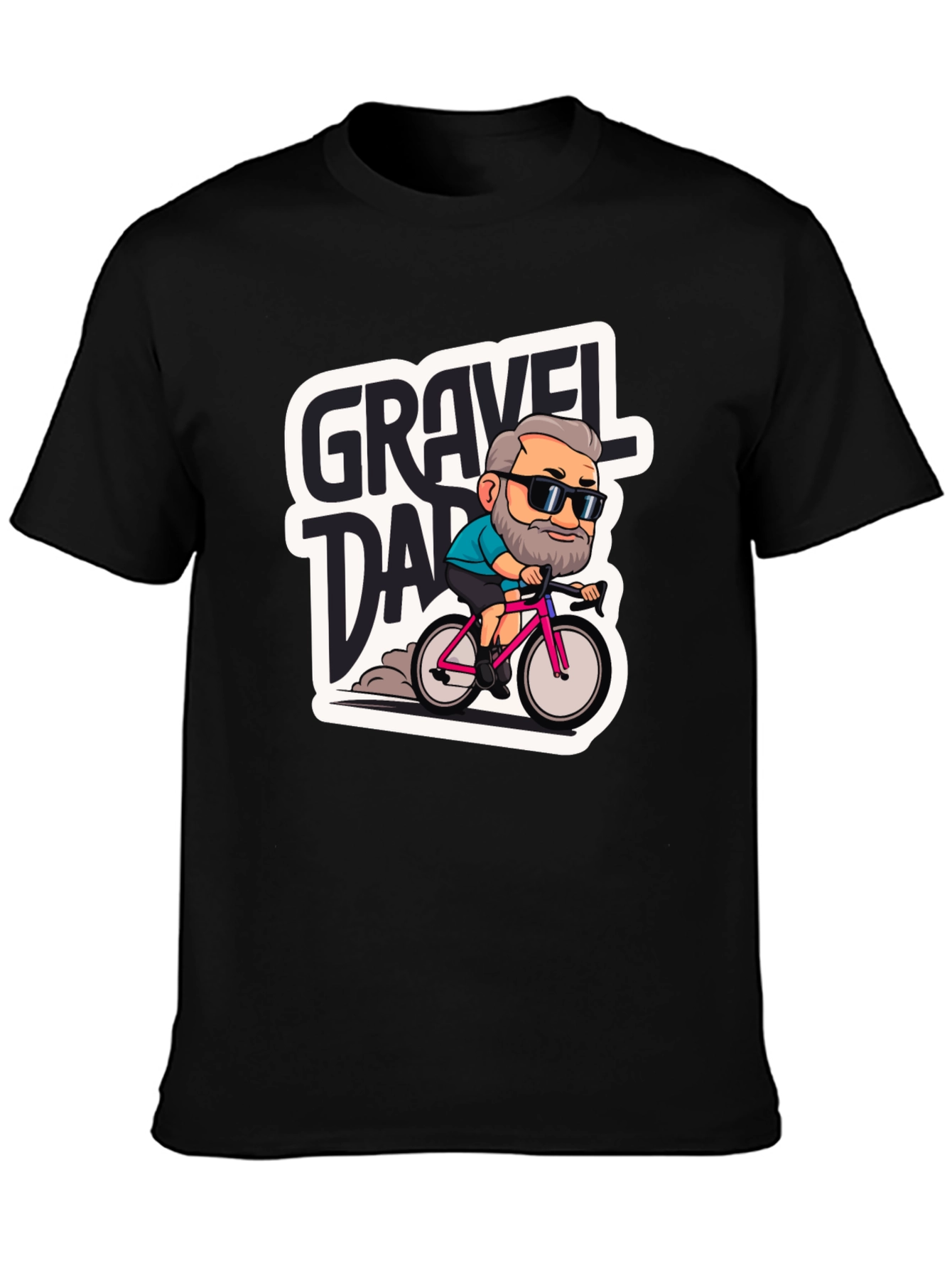 Gravel Dad Graphic Tee - Cycling Enthusiast T-Shirt