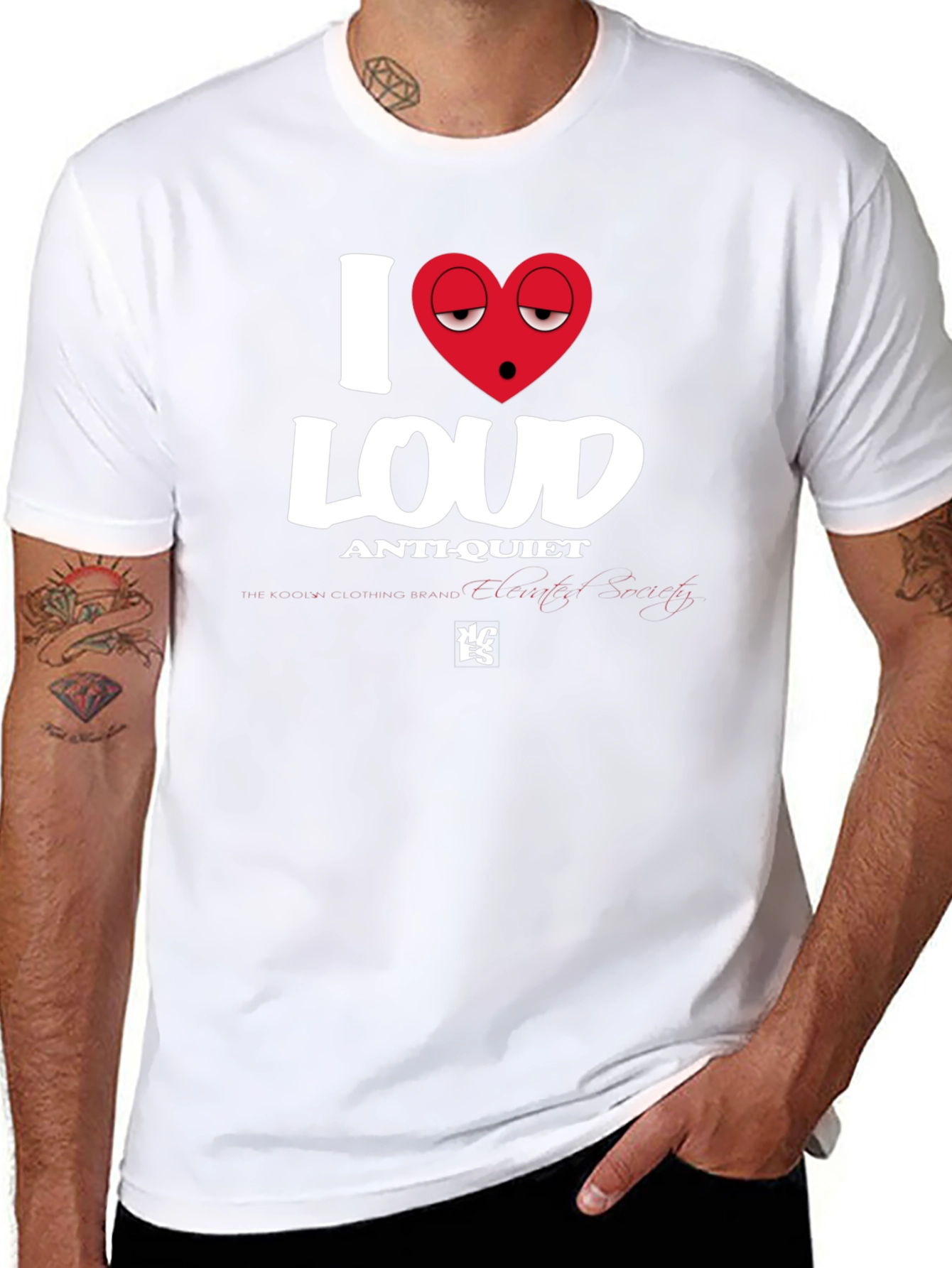 I Heart Loud T-Shirt - Anti-Quiet Society Tee