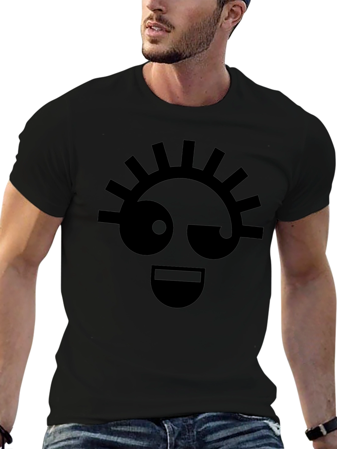 Whimsical Graphic T-Shirt - Black Unisex Tee
