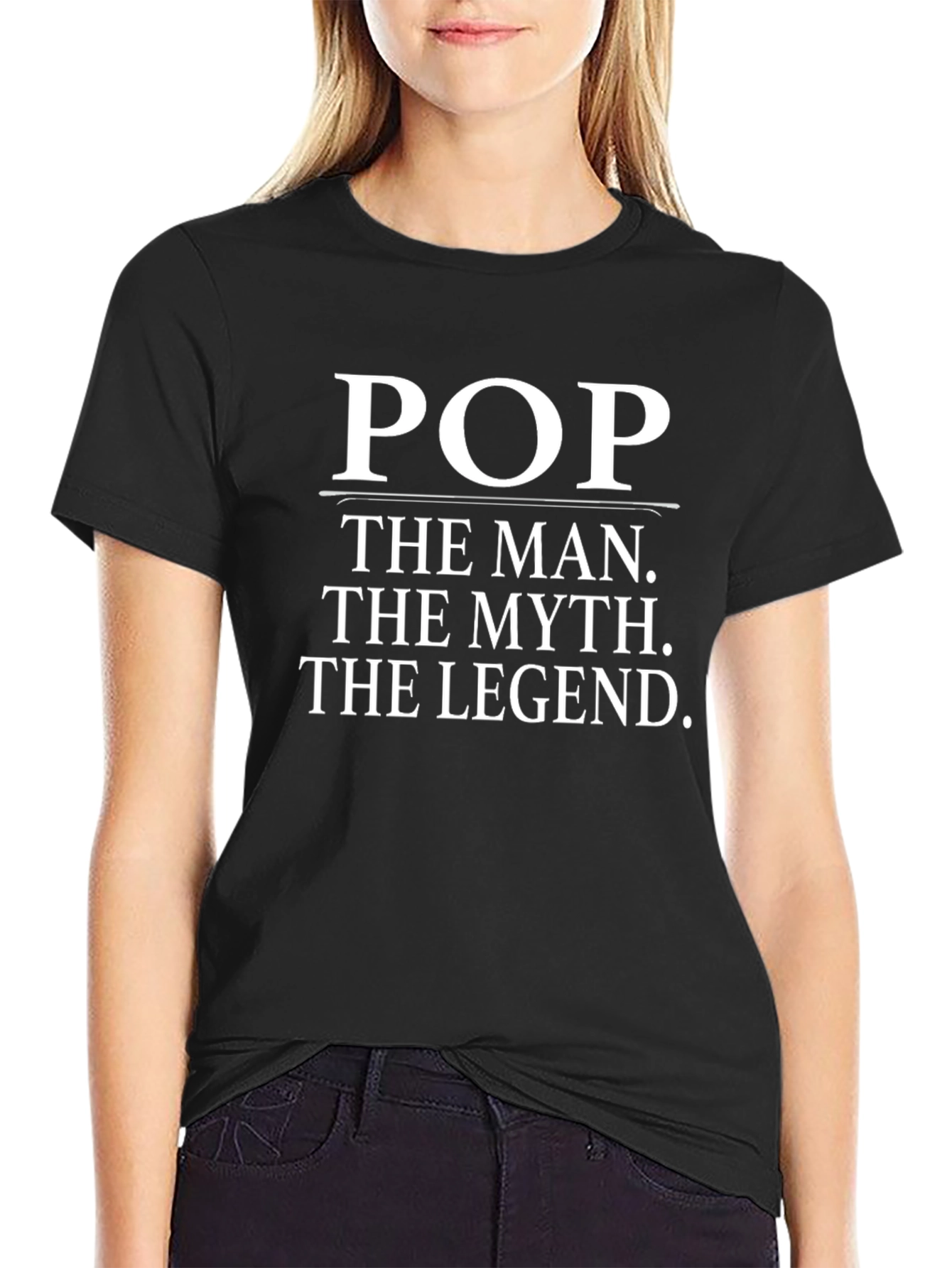 Pop the Man Myth Legend Graphic Tee