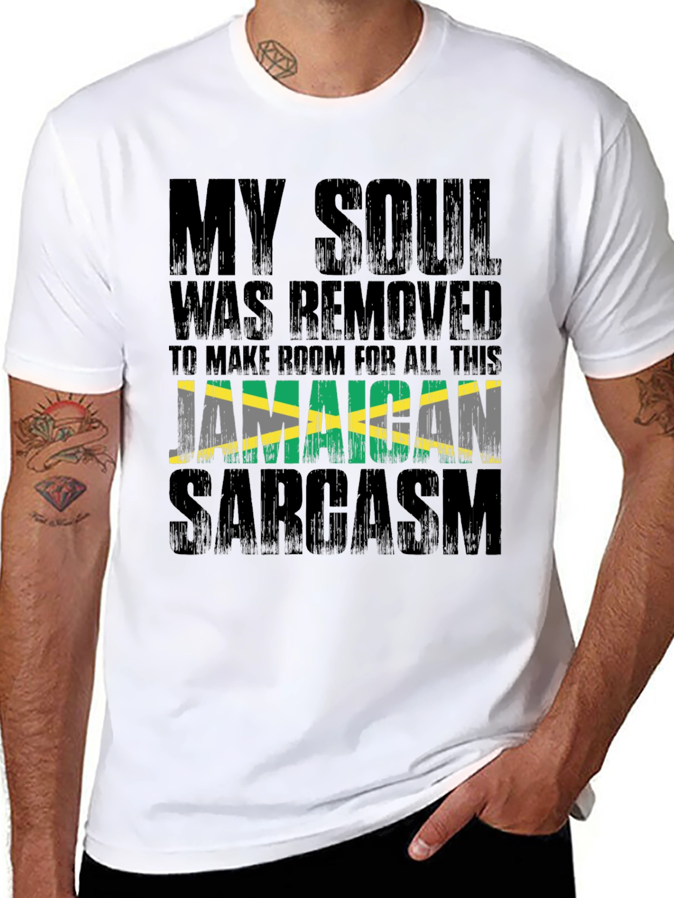 Jamaican Sarcasm T-Shirt: My Soul Was Removed