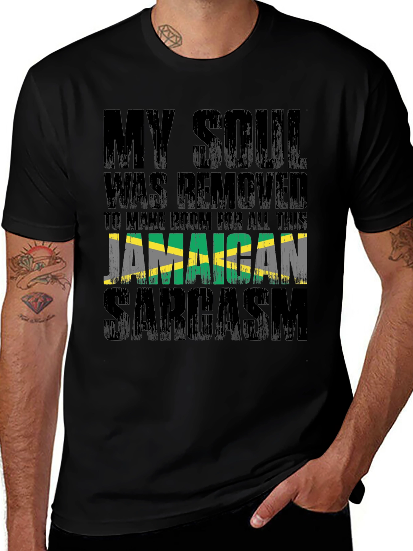 Jamaican Sarcasm T-Shirt: My Soul Was Removed
