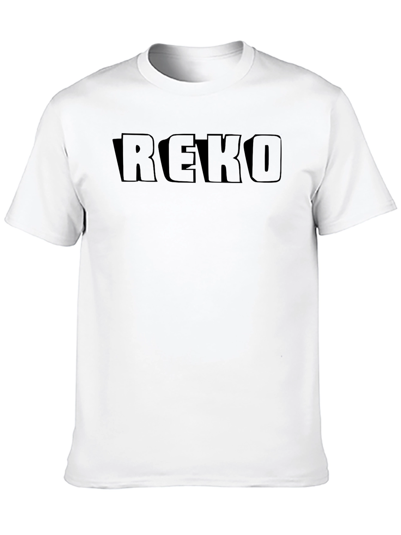 REKO Mens Black Graphic Tee