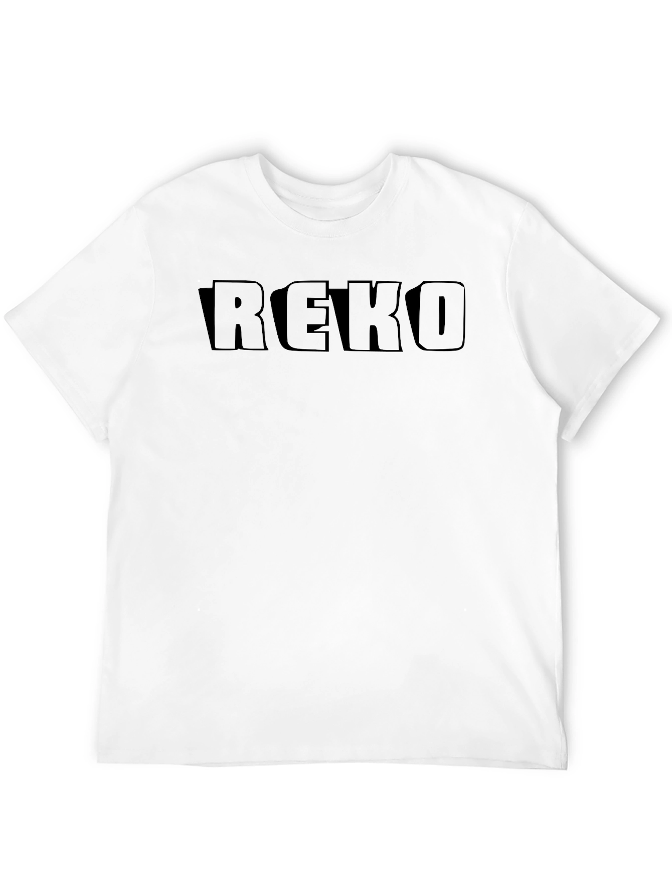 REKO Mens Black Graphic Tee