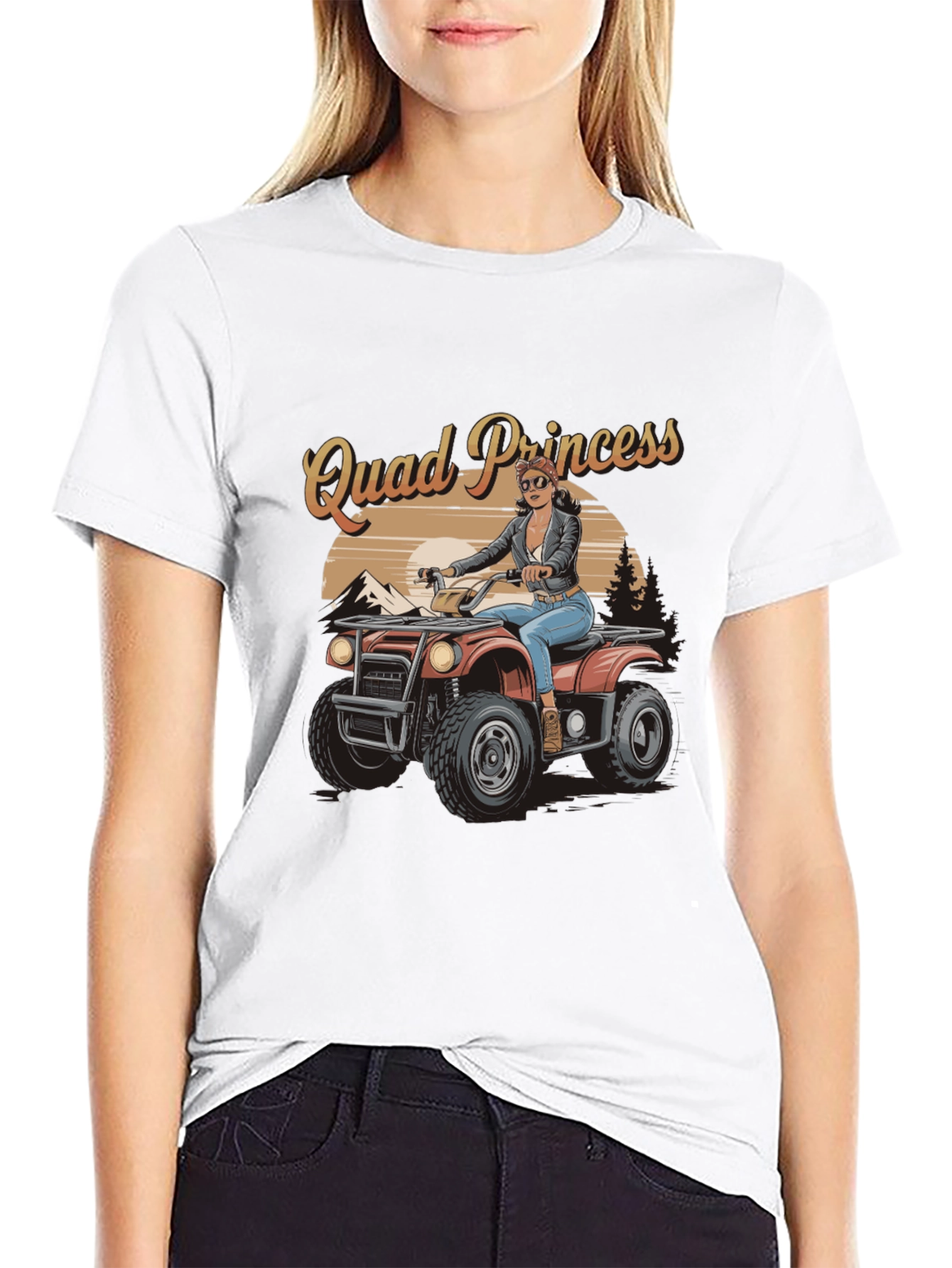 Quad Princess ATV T-Shirt - Off-Road Adventure