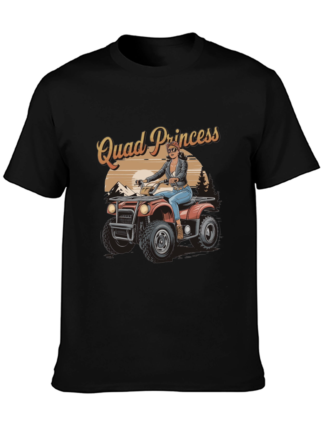 Quad Princess ATV T-Shirt - Off-Road Adventure