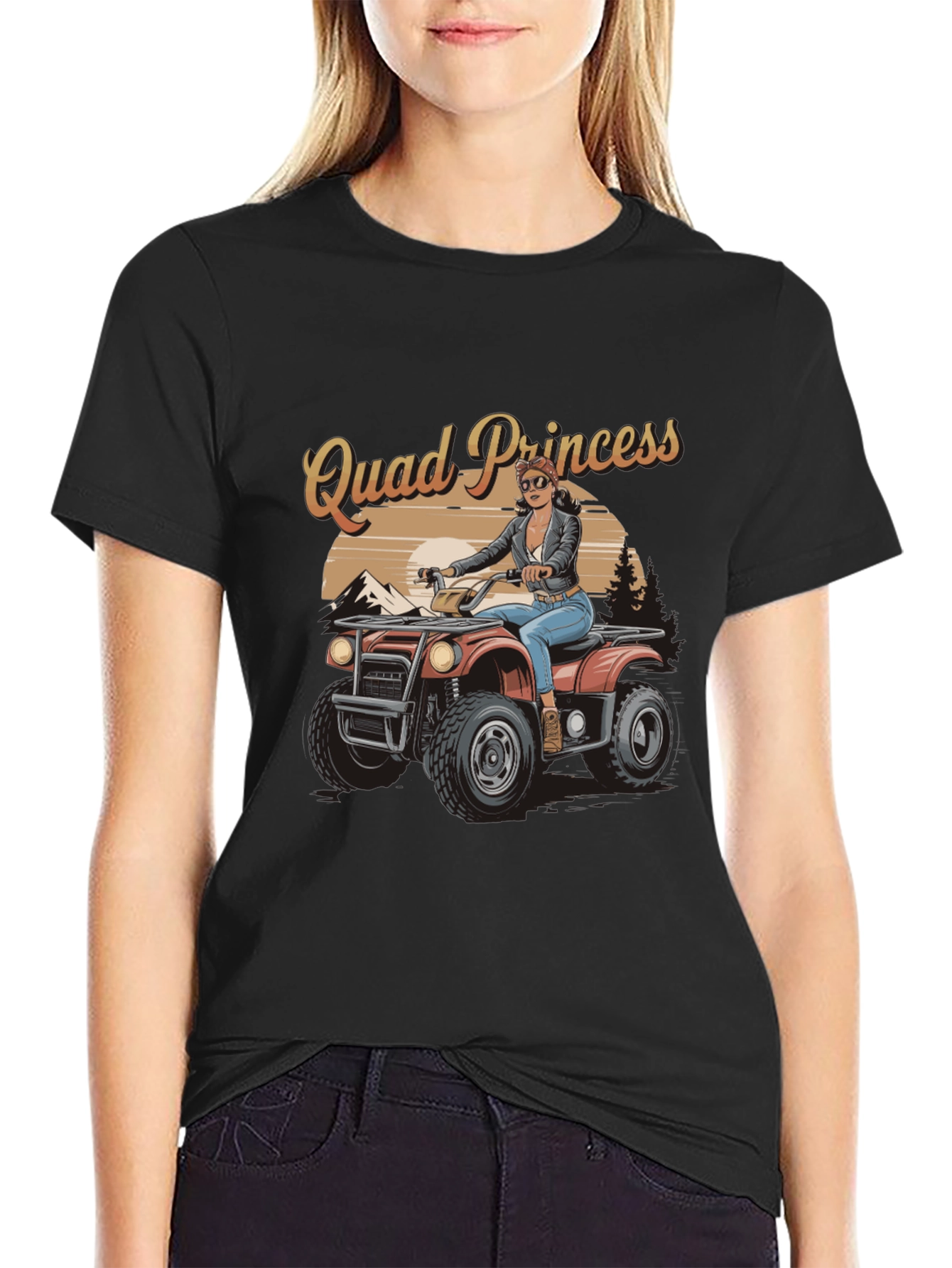 Quad Princess ATV T-Shirt - Off-Road Adventure
