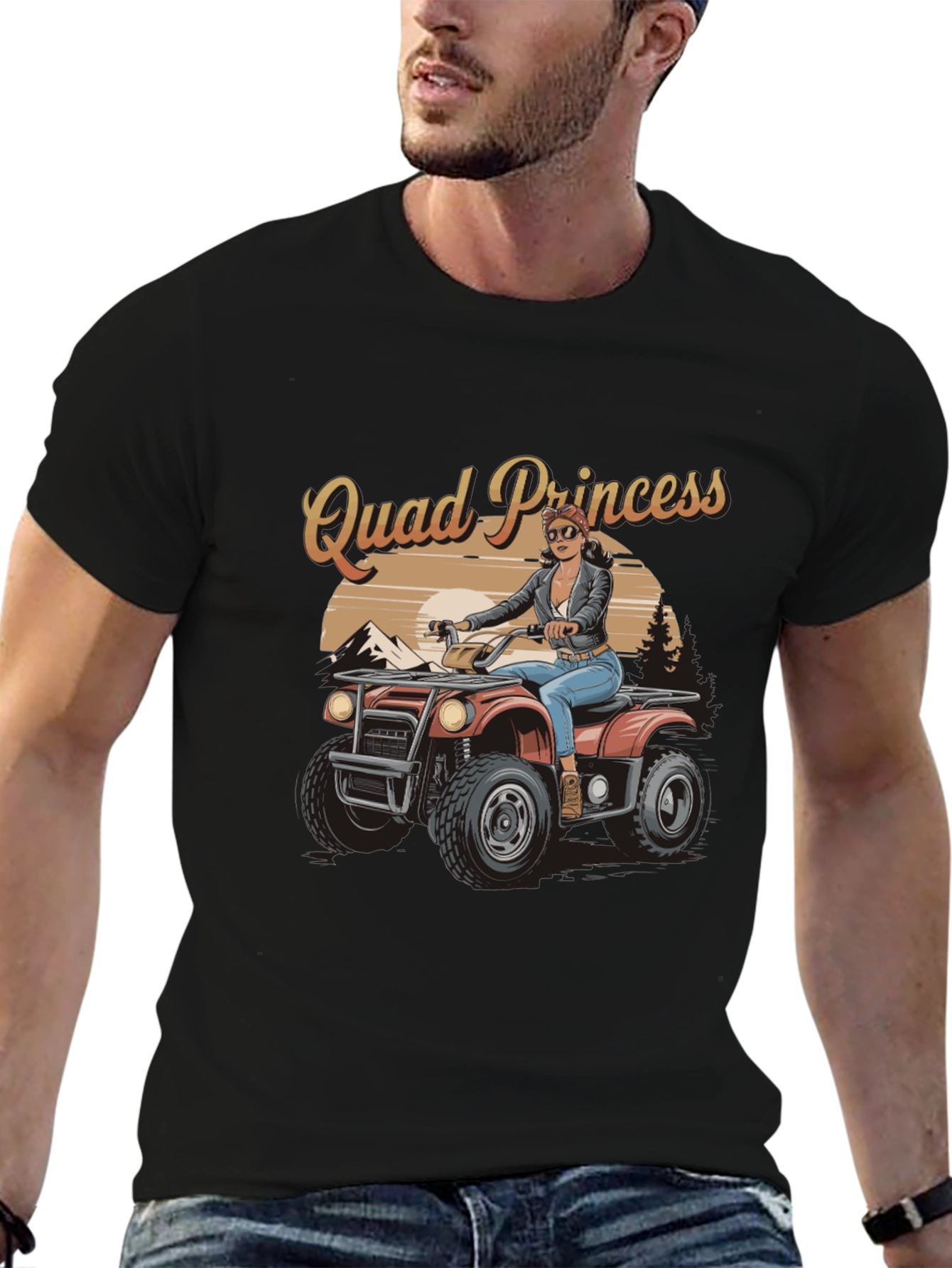 Quad Princess ATV T-Shirt - Off-Road Adventure