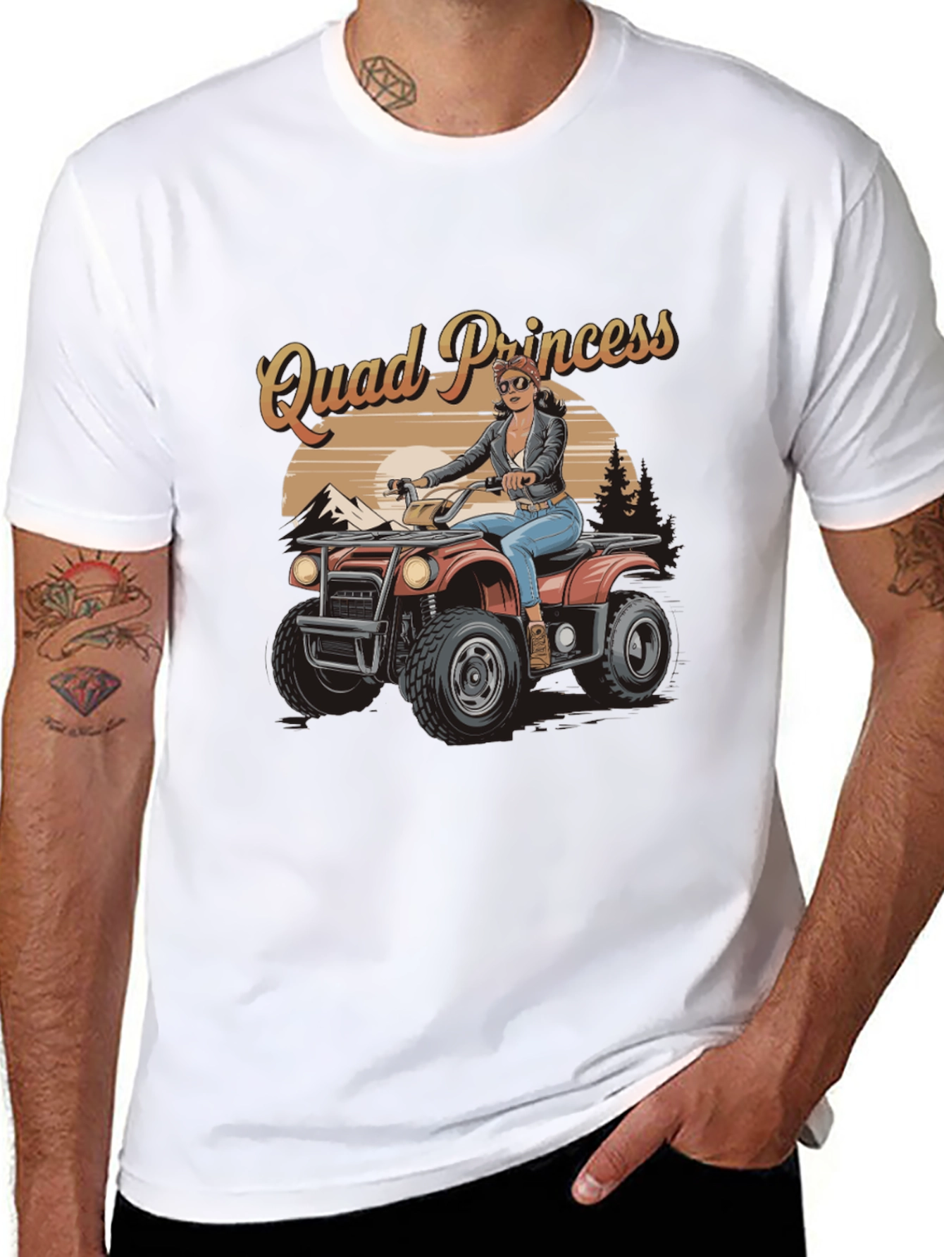 Quad Princess ATV T-Shirt - Off-Road Adventure