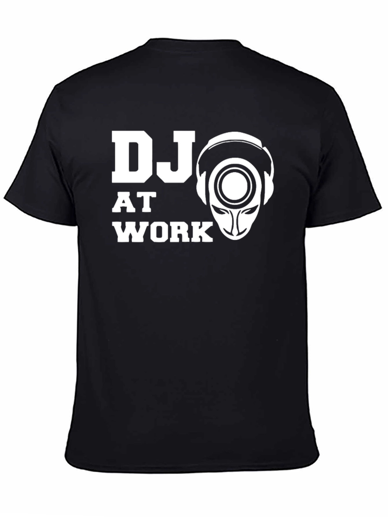 DJ at Work Graphic T-Shirt - Black