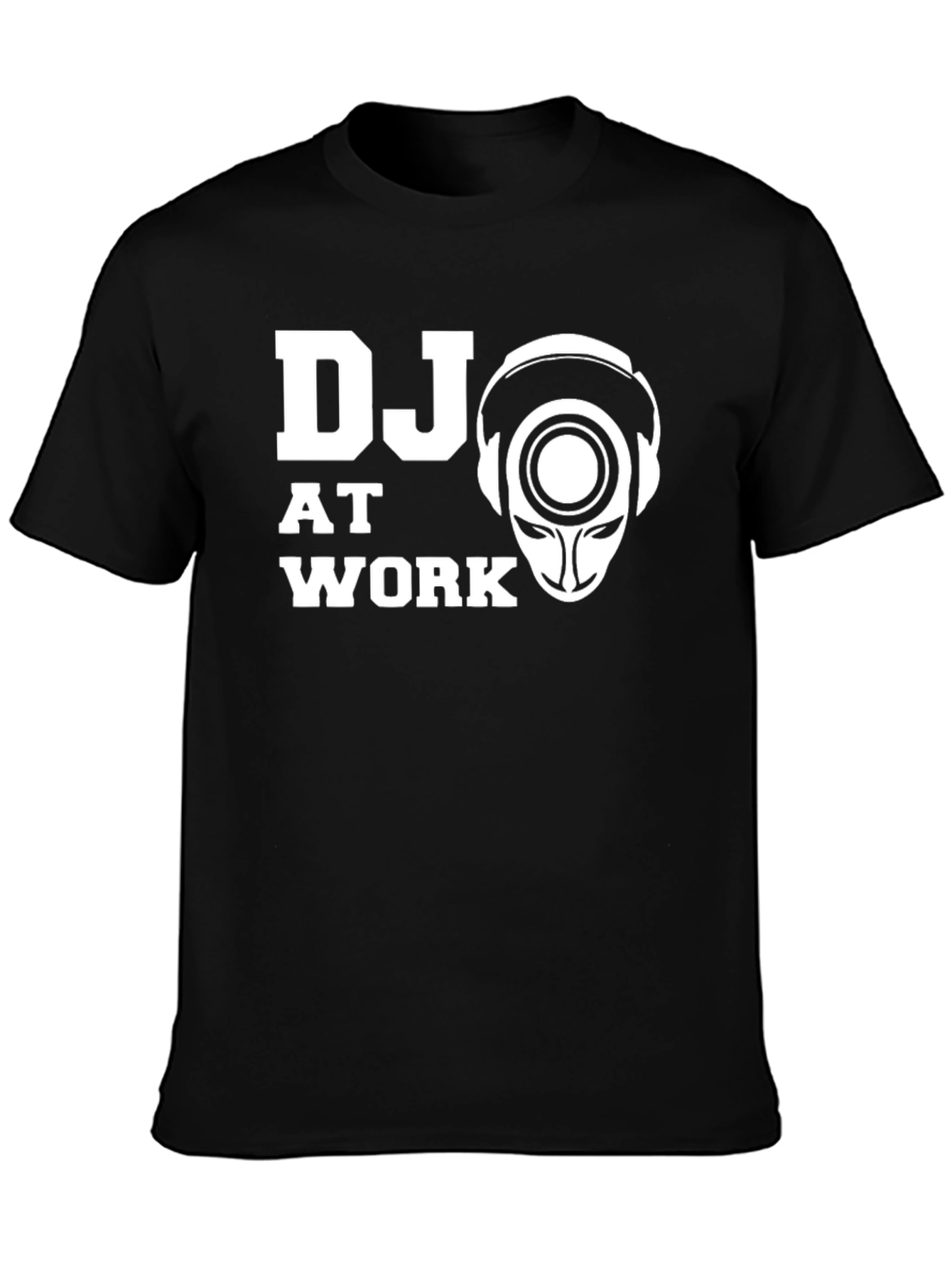 DJ at Work Graphic T-Shirt - Black