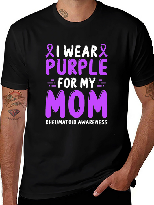 Purple Ribbon Mom Awareness T-Shirt