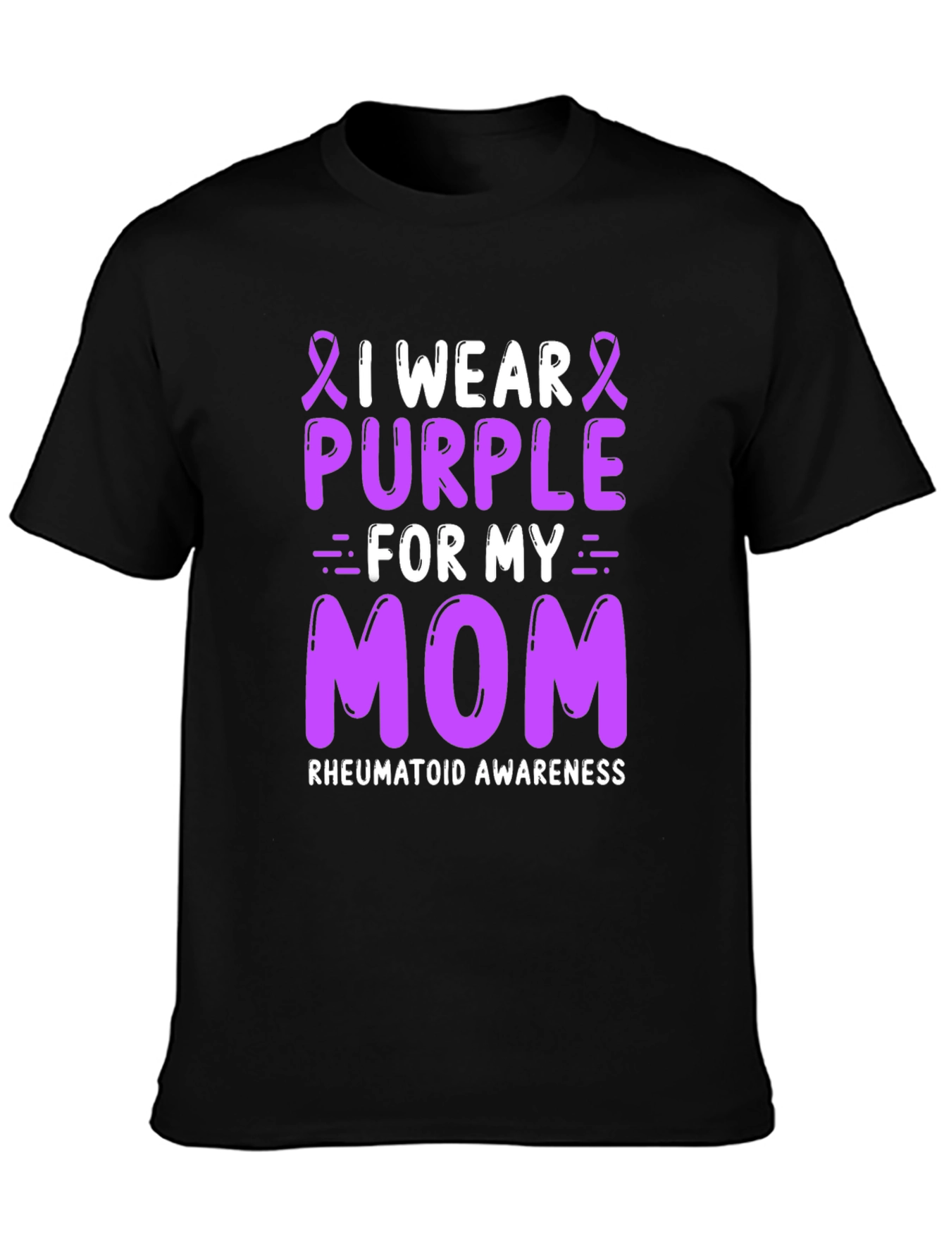 Purple Ribbon Mom Awareness T-Shirt
