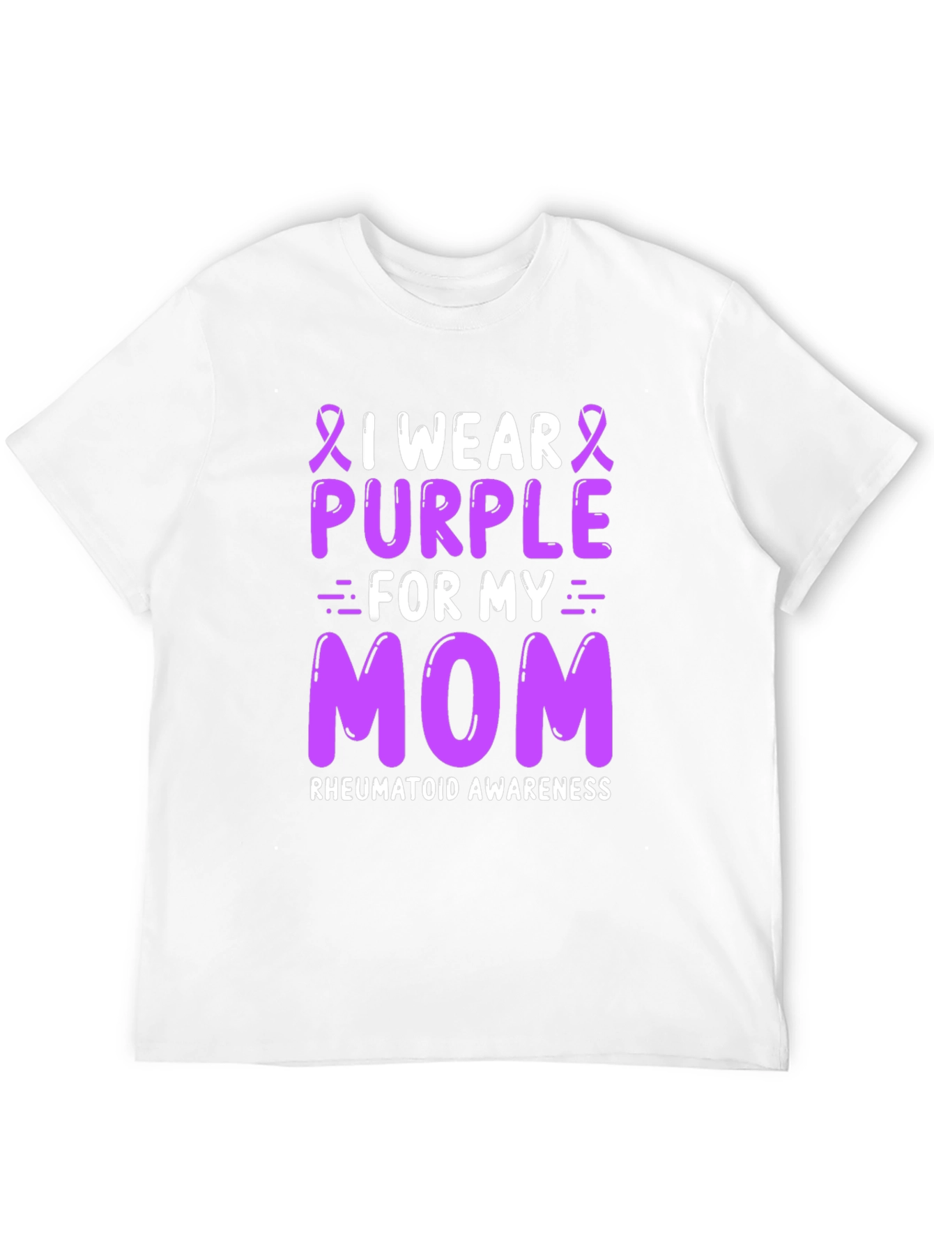 Purple Ribbon Mom Awareness T-Shirt