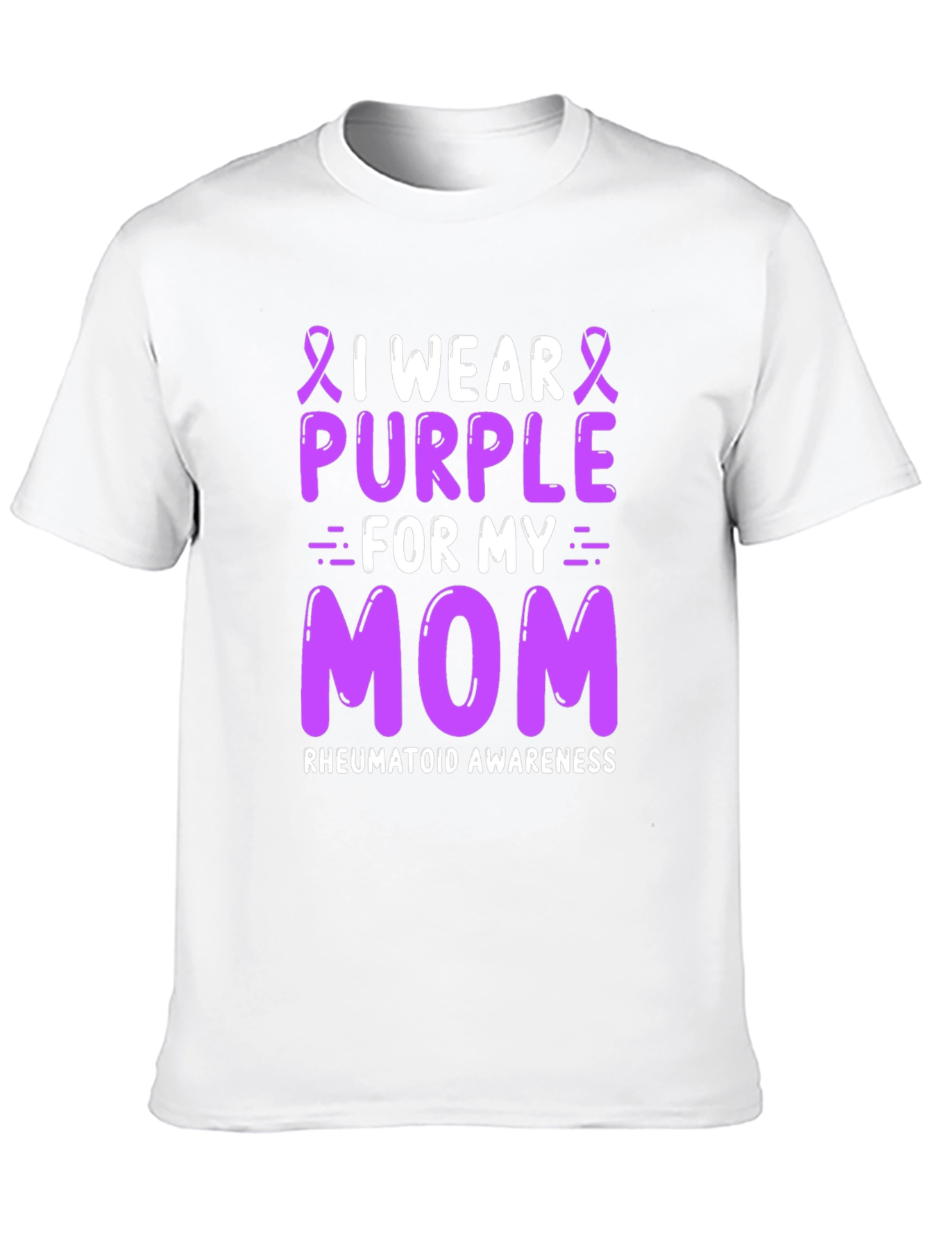 Purple Ribbon Mom Awareness T-Shirt