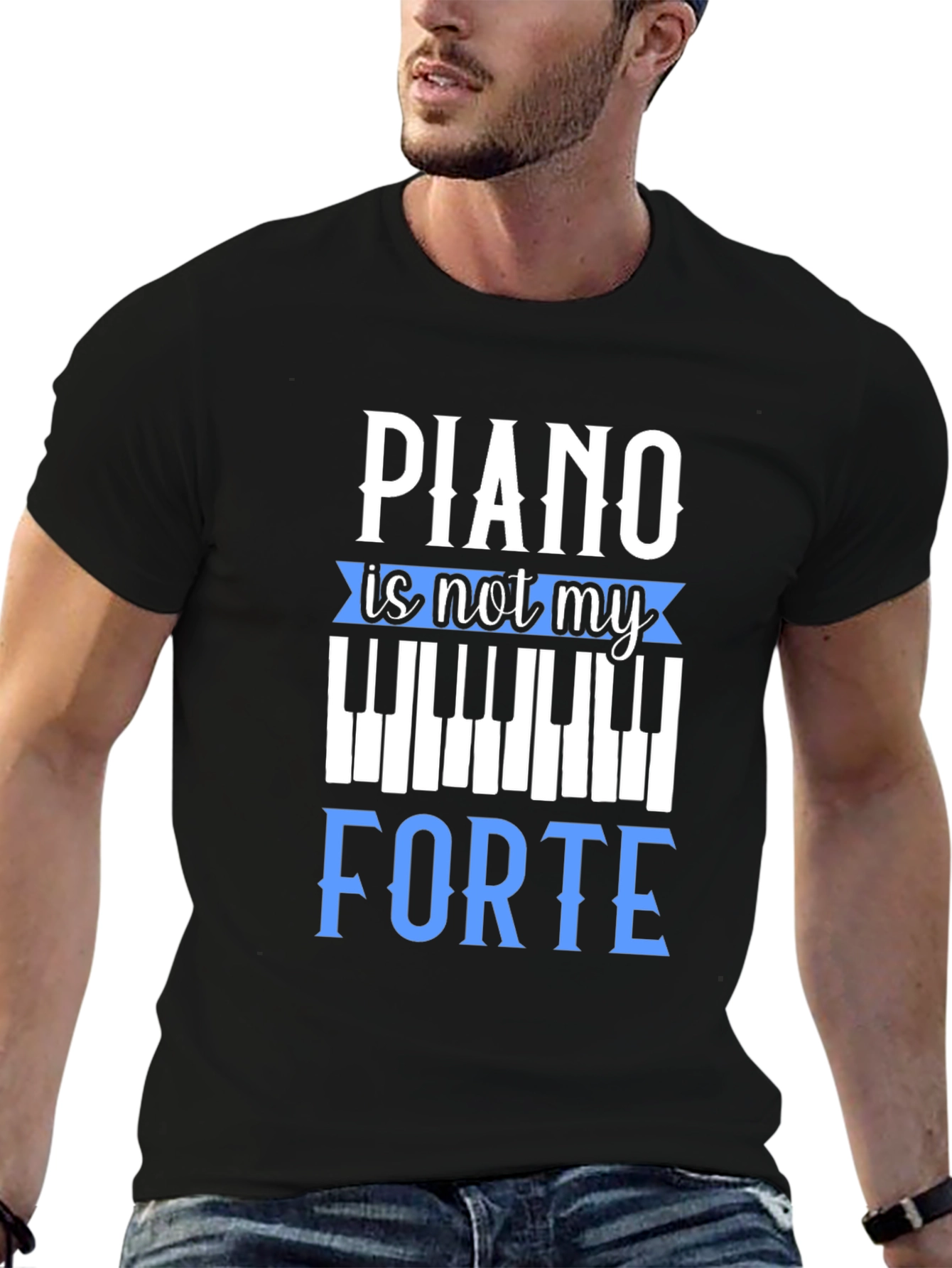 Piano is Not My Forte Graphic Tee