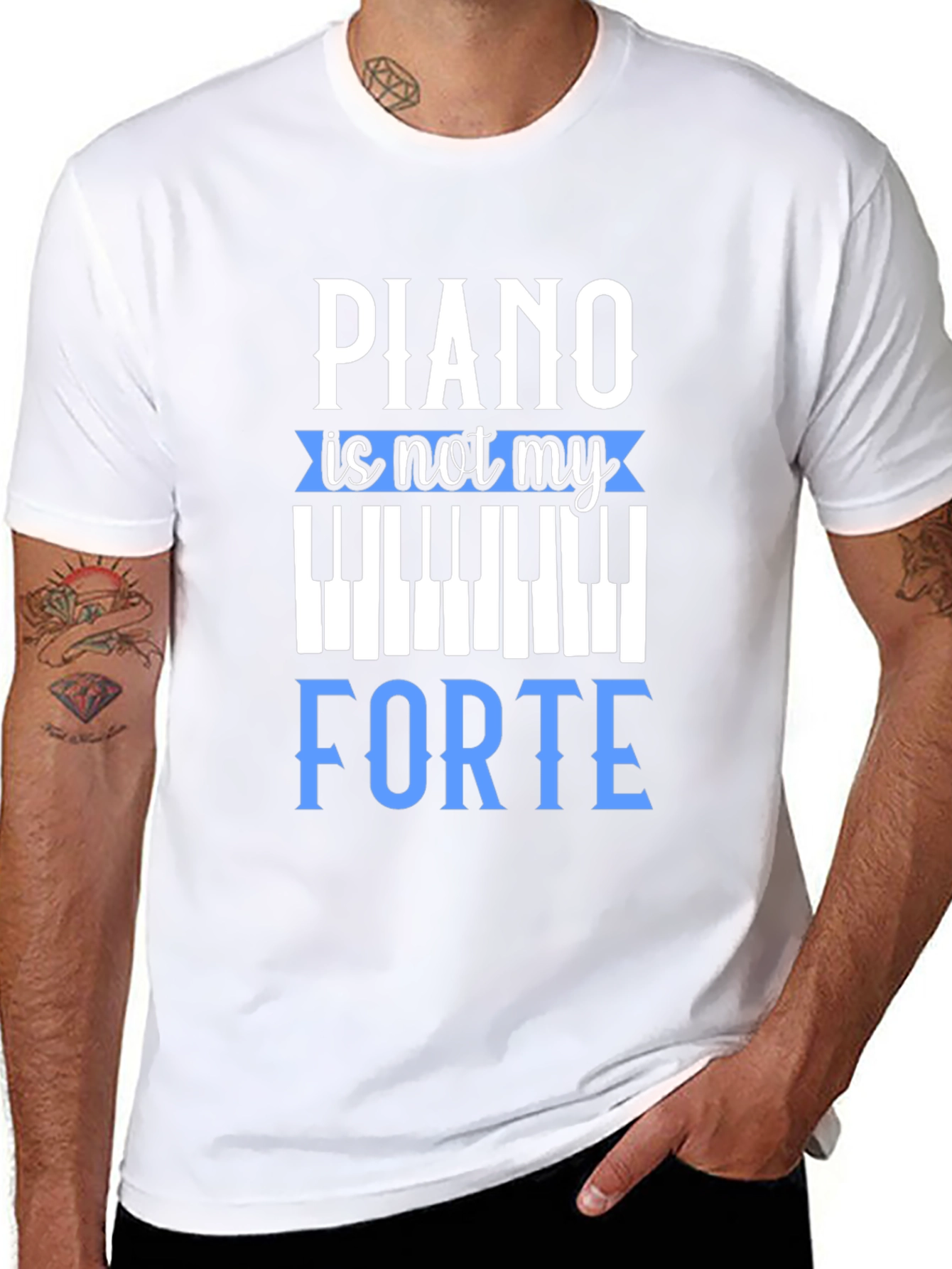 Piano is Not My Forte Graphic Tee