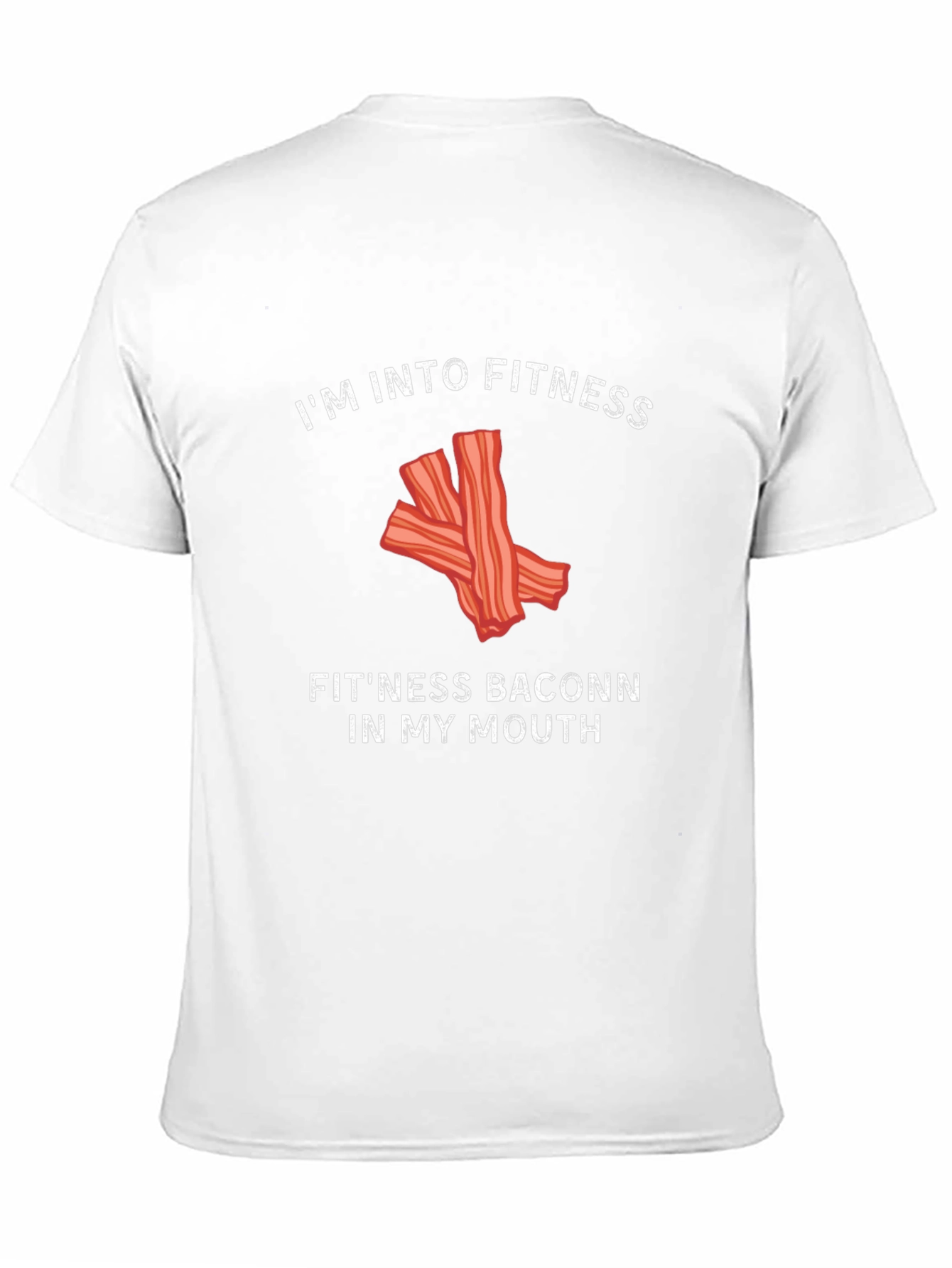 Funny Fitness Bacon Graphic T-Shirt