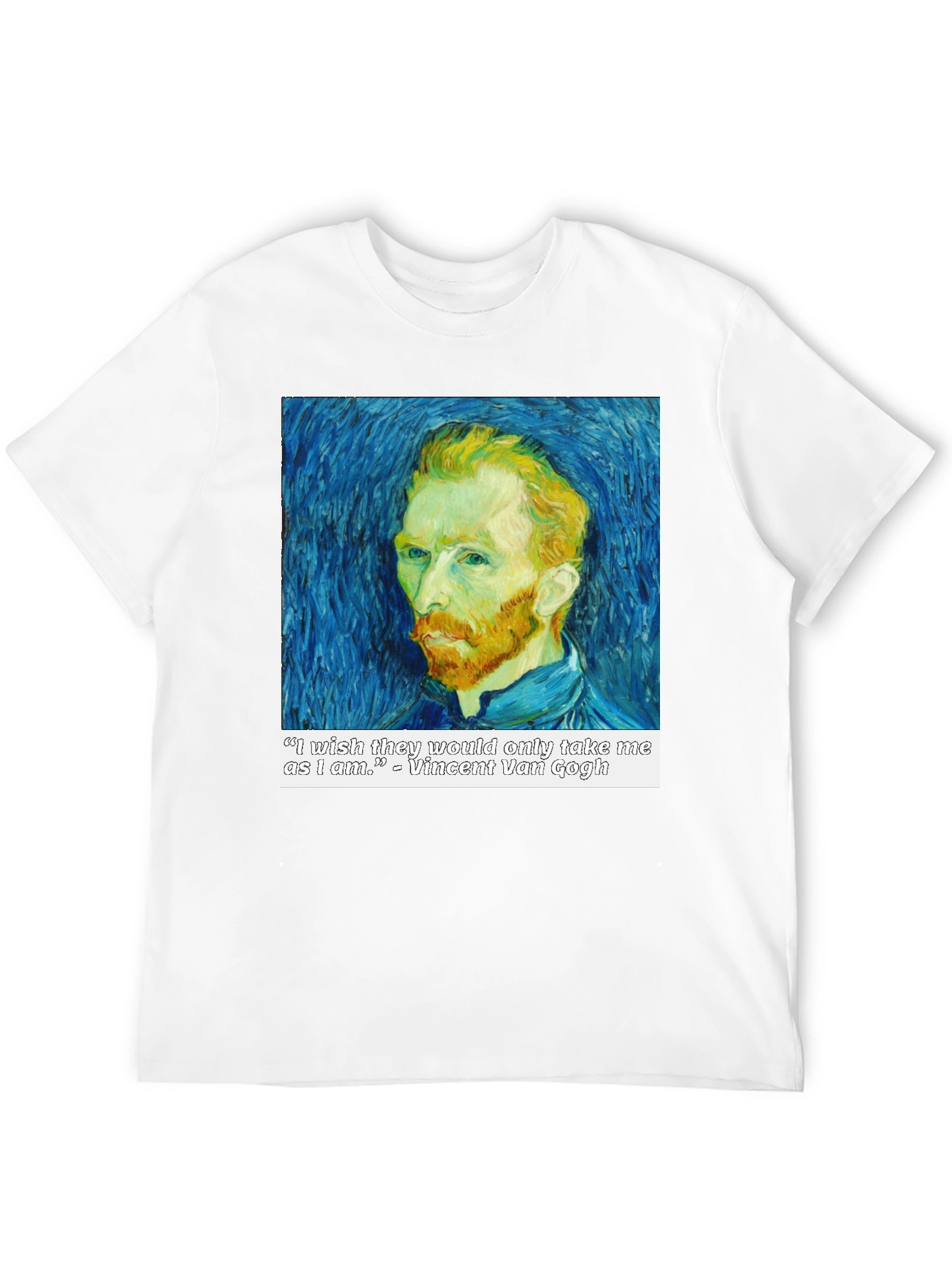 Van Gogh Quote T-Shirt - Artistic Portrait Tee