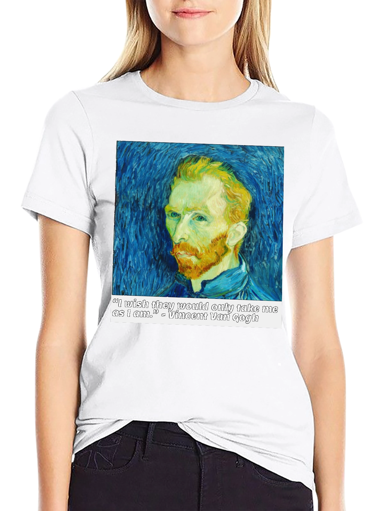 Van Gogh Quote T-Shirt - Artistic Portrait Tee