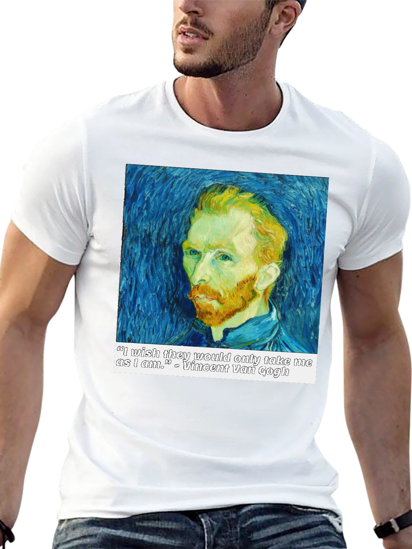 Van Gogh Quote T-Shirt - Artistic Portrait Tee