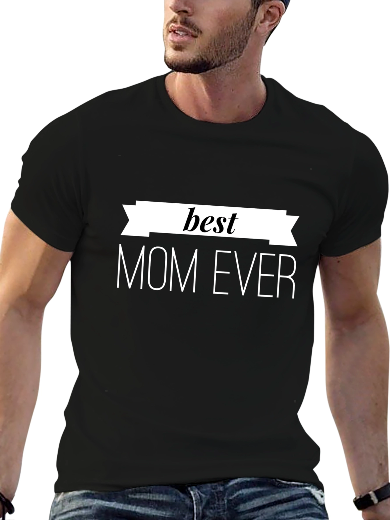 Best Mom Ever T-Shirt - Black Cotton Graphic Tee