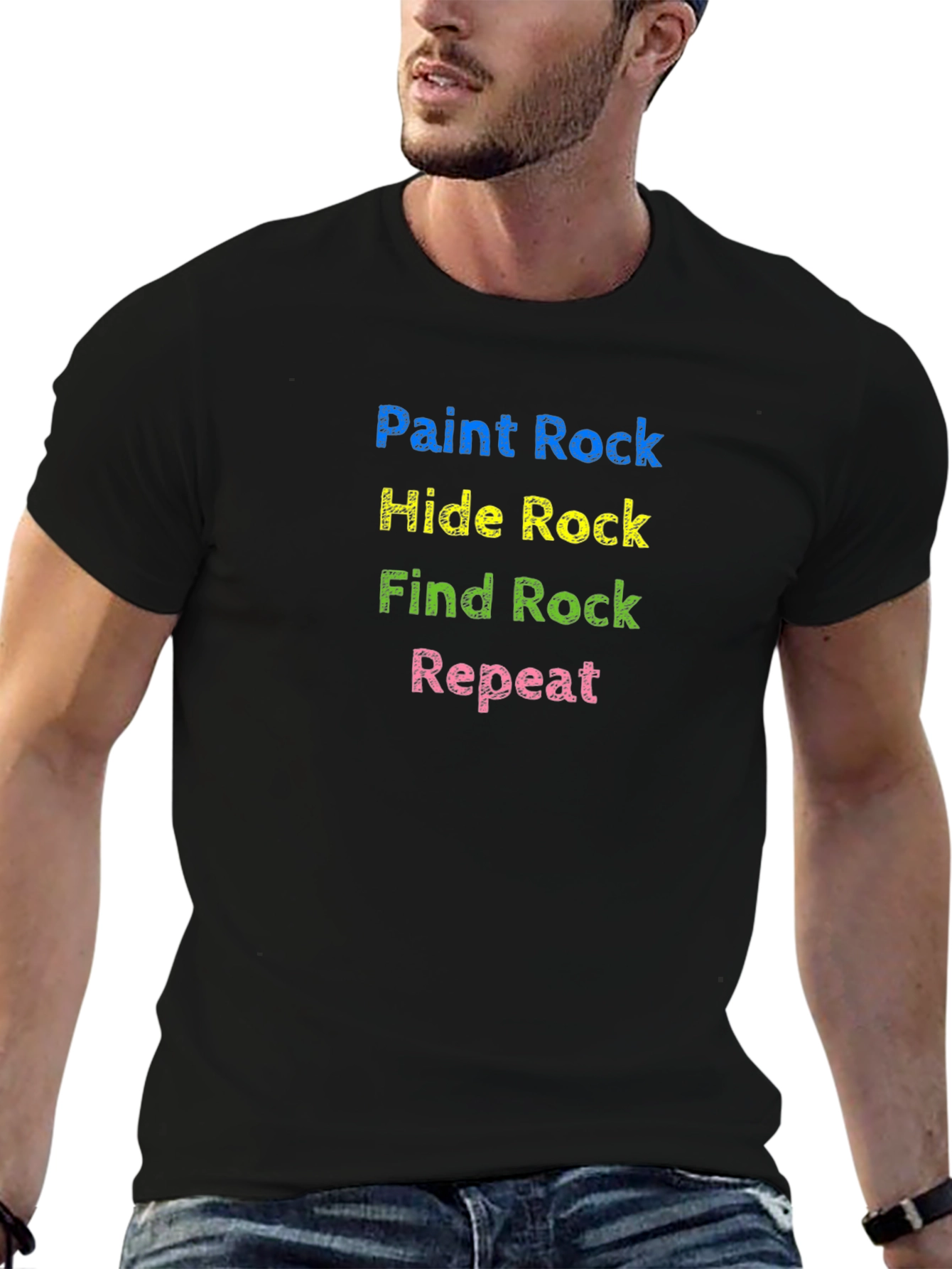 Paint Hide Find Rock Repeat T-Shirt