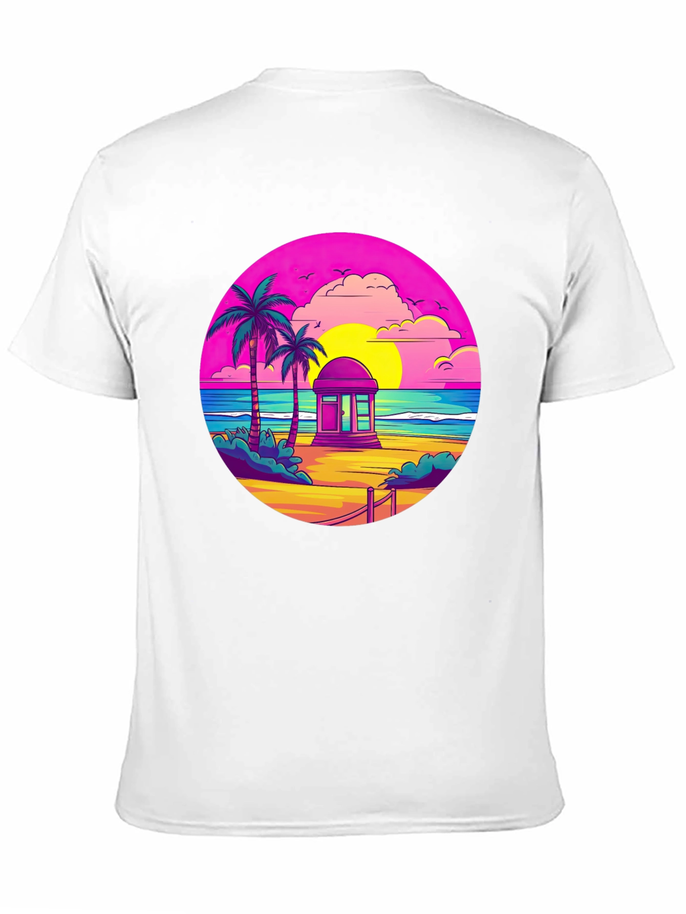Retro Beach Sunset T-Shirt